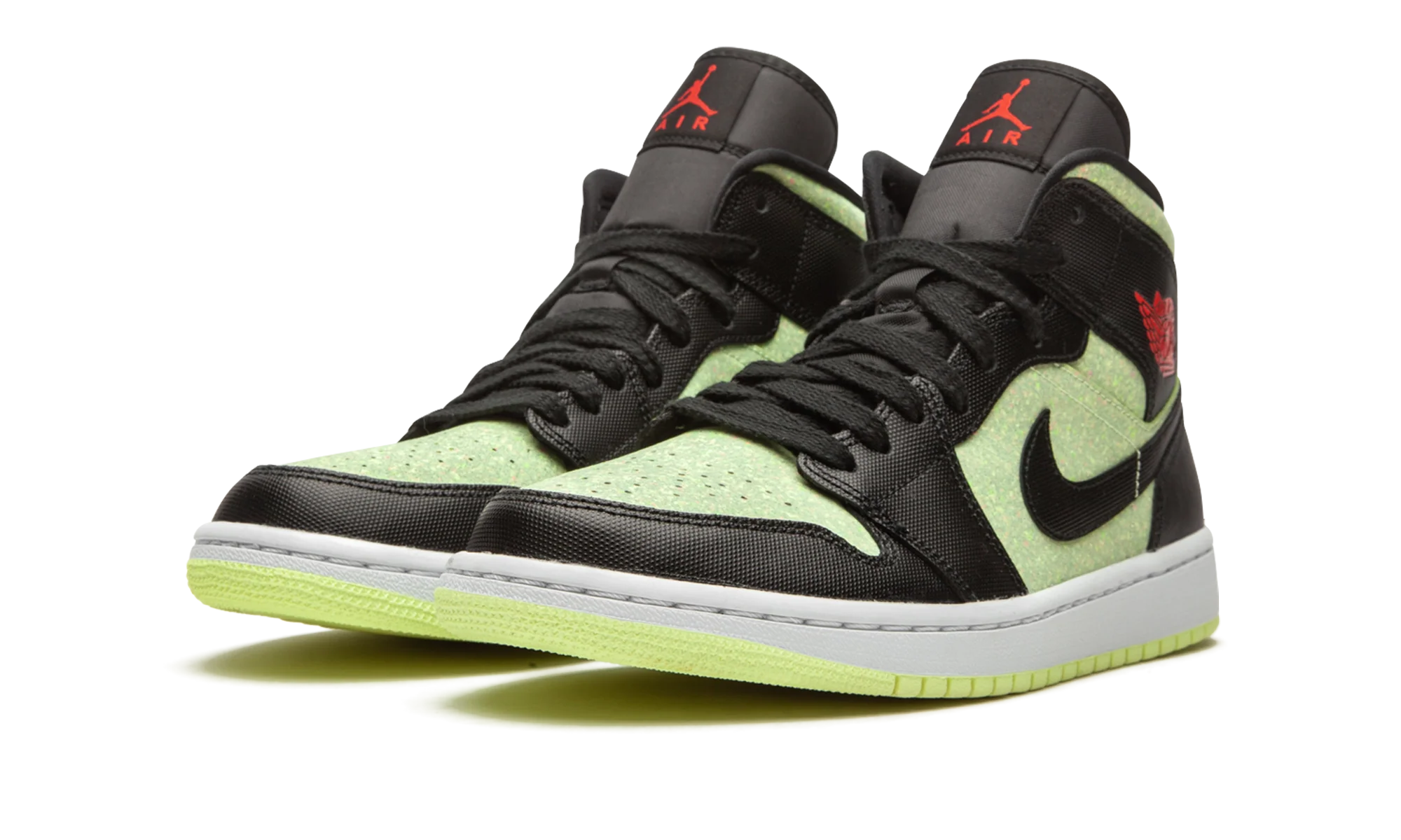 AIR JORDAN 1 MID SE WMNS "Barely Volt / Chile Red" CV5276 003