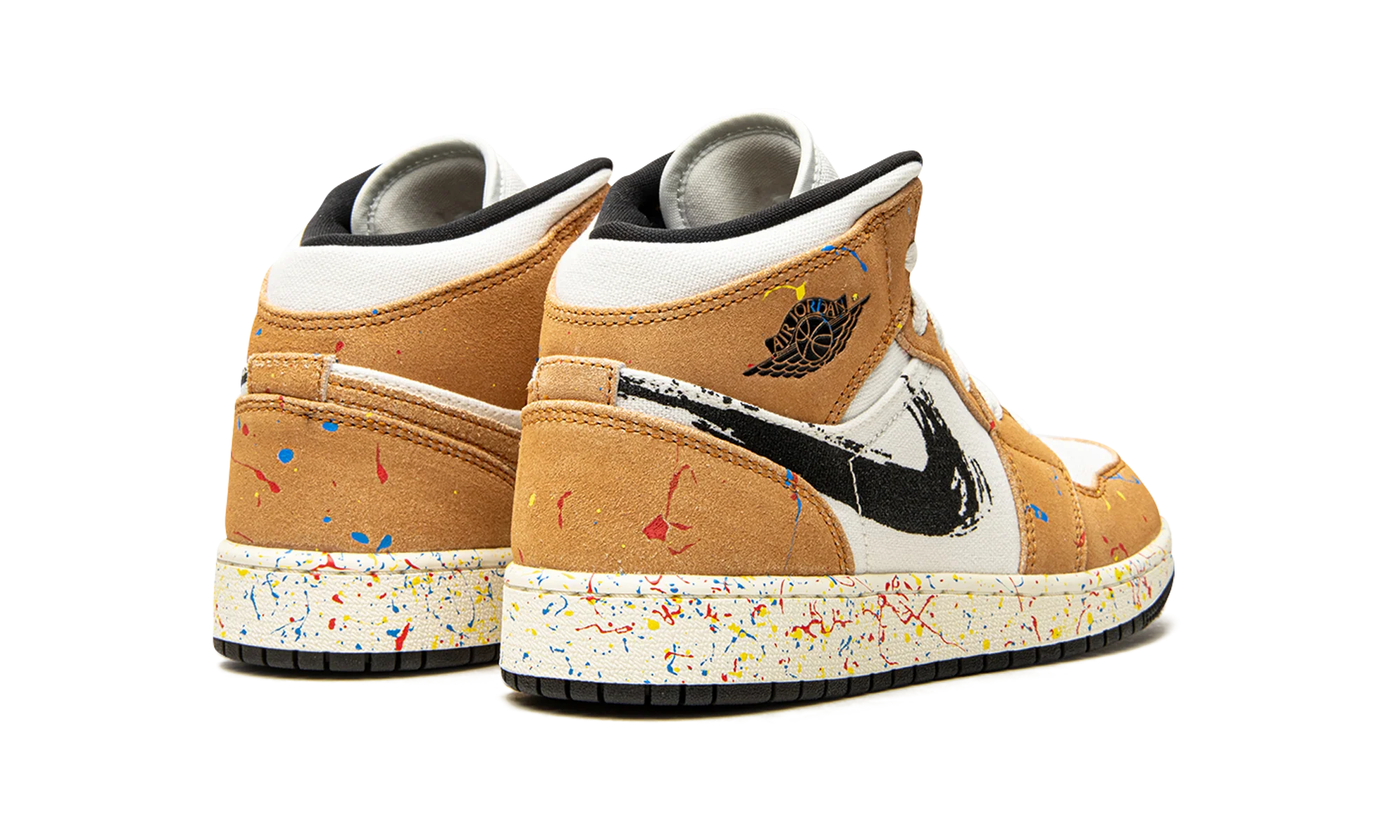 Air Jordan 1 Mid SE GS "Brushstroke" DA8006 100