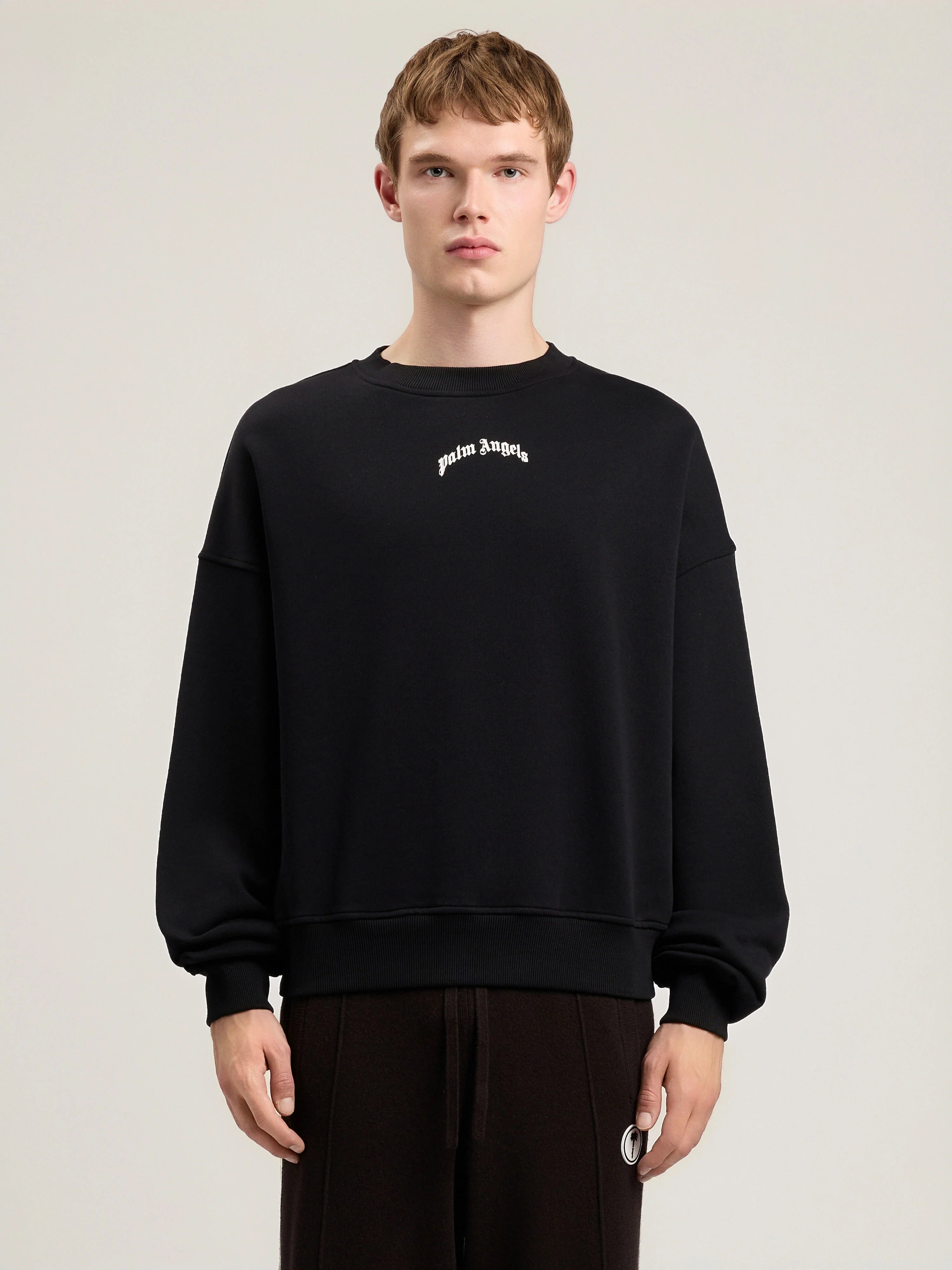 Back Curved Logo Loose Sweatshirt
