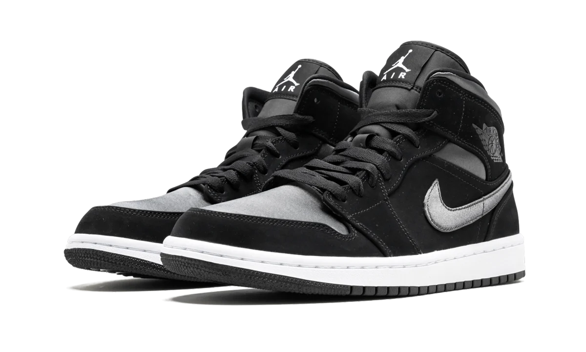 Air Jordan 1 Mid SE "Nylon - Black/Grey" 852542 012