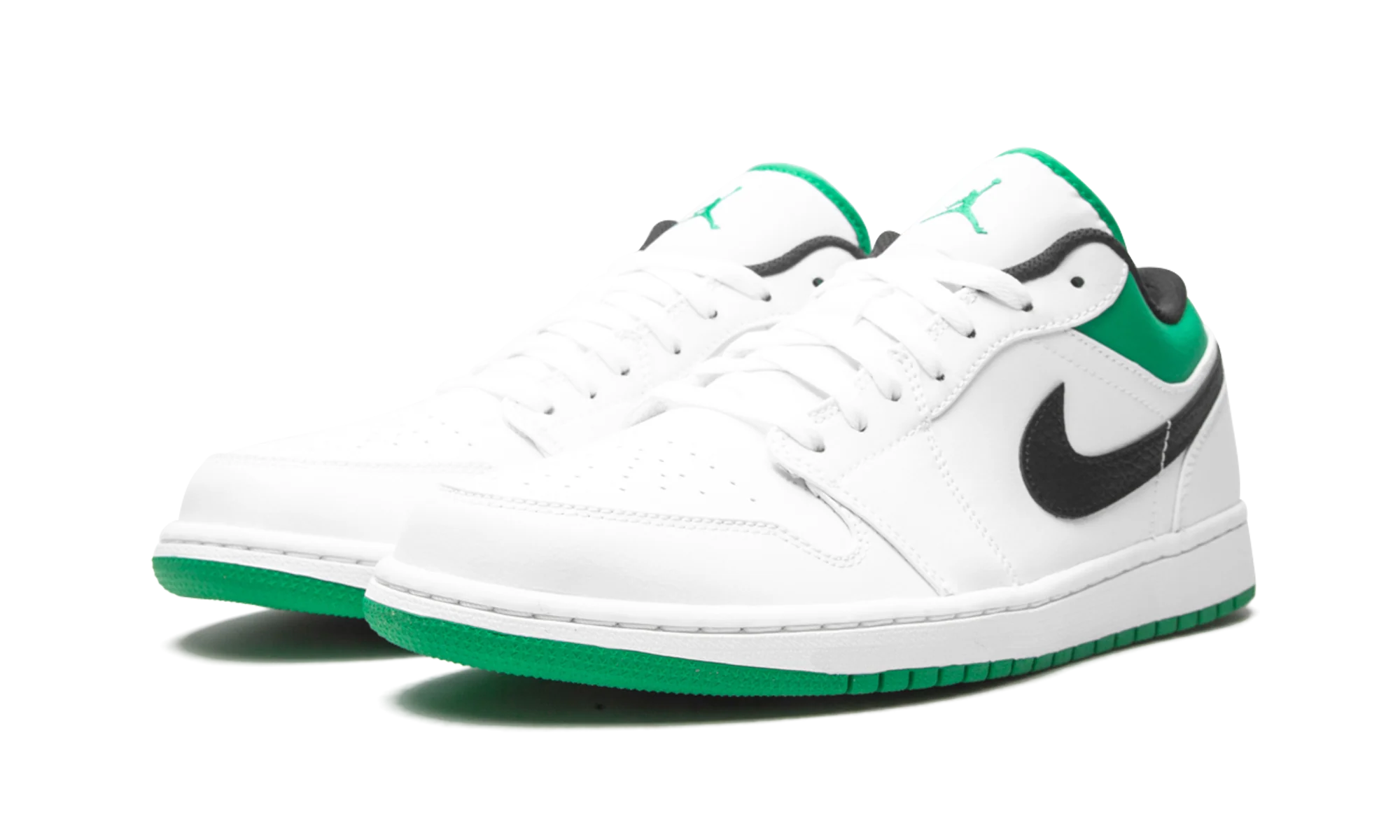 Air Jordan 1 Low "White / Lucky Green" 553558 129