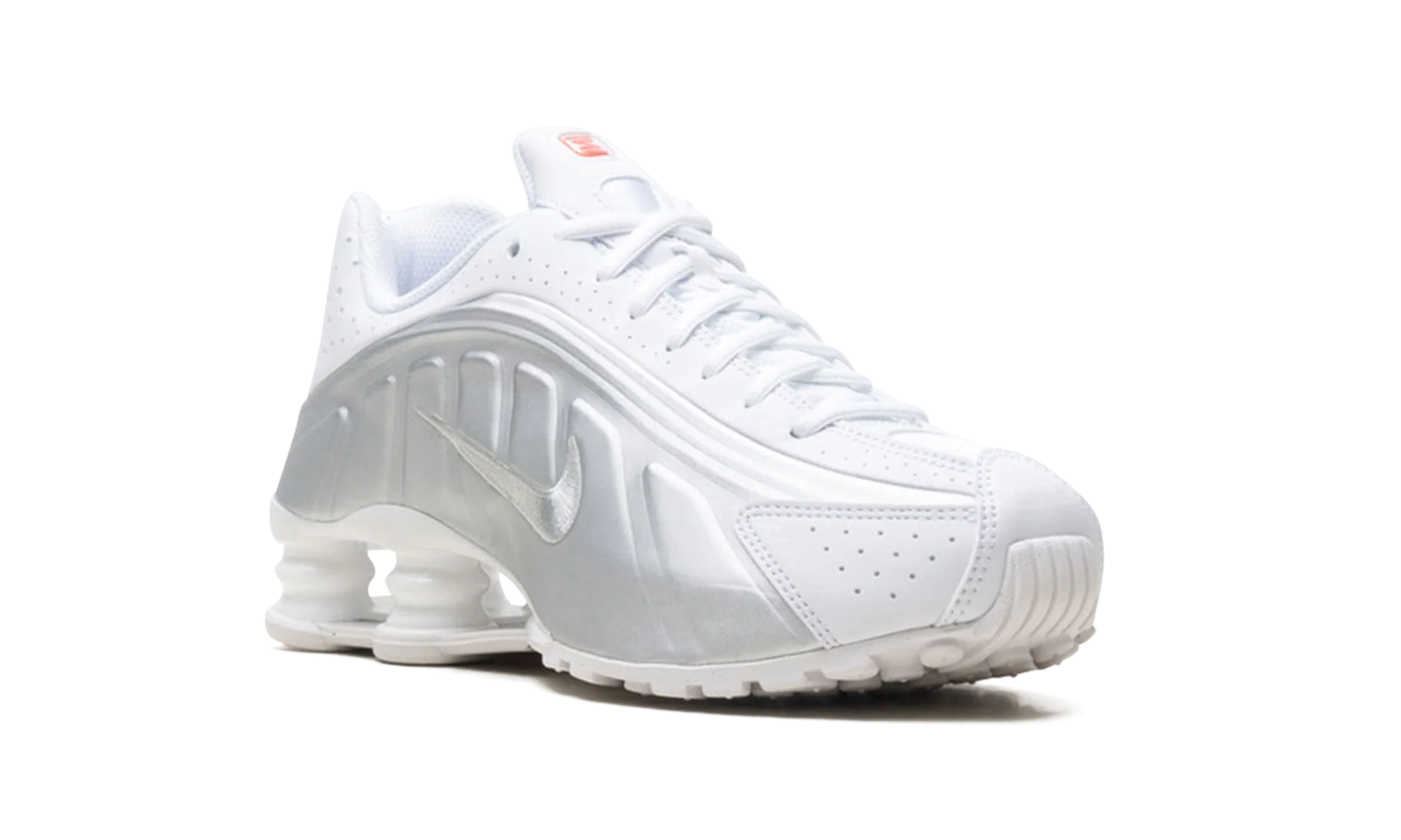 Shox R4 GS "White Bright Crimson Metallic Silver" CW2626 101