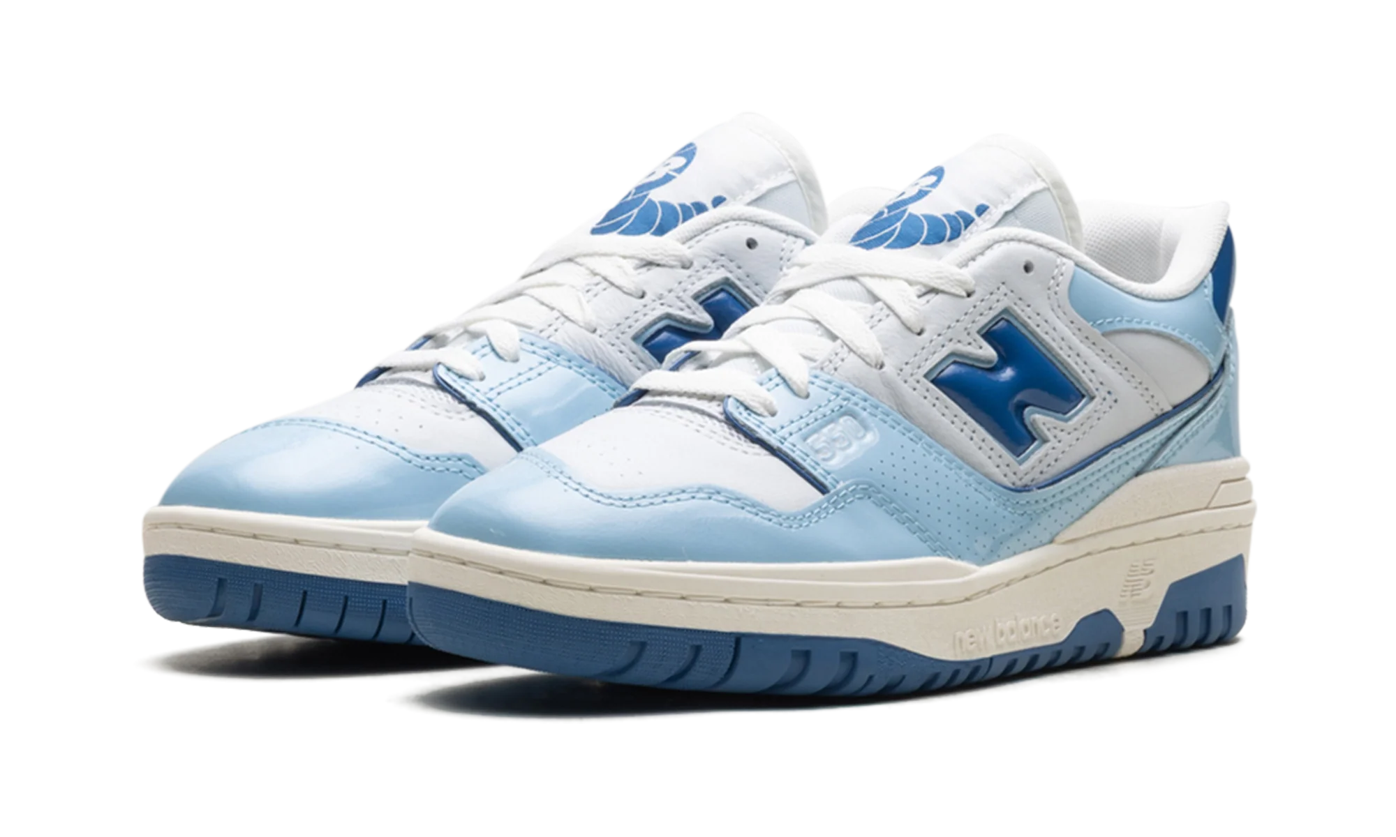 550 "Patent - White / Powder Blue" BB550YKE