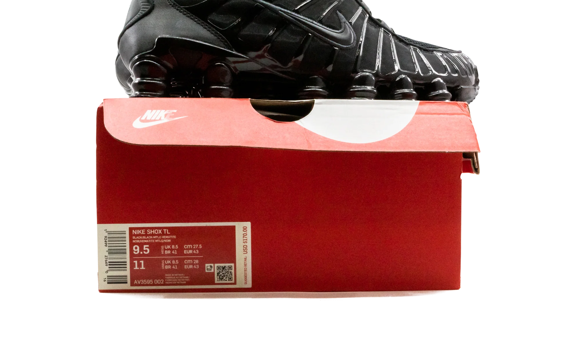 Shox TL "Black / Metallic Hematite" AV3595 002