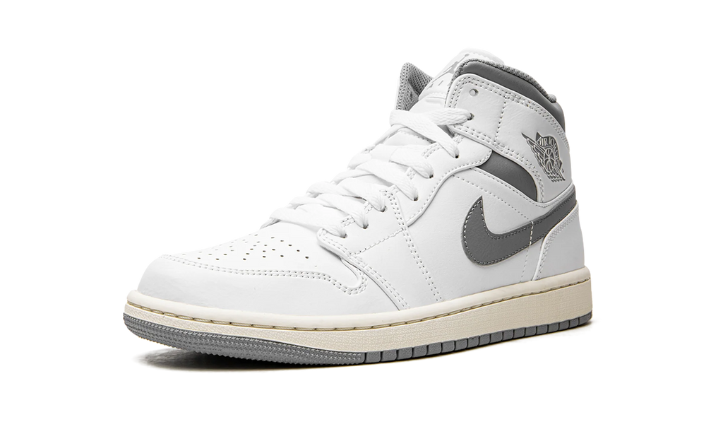 Air Jordan 1 Mid "White / Stealth Grey" 554724 135