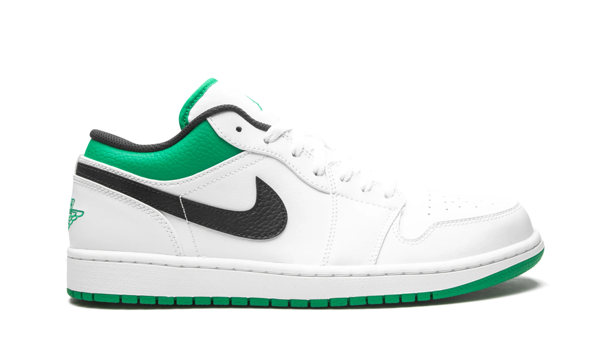 Air Jordan 1 Low "White / Lucky Green" 553558 129