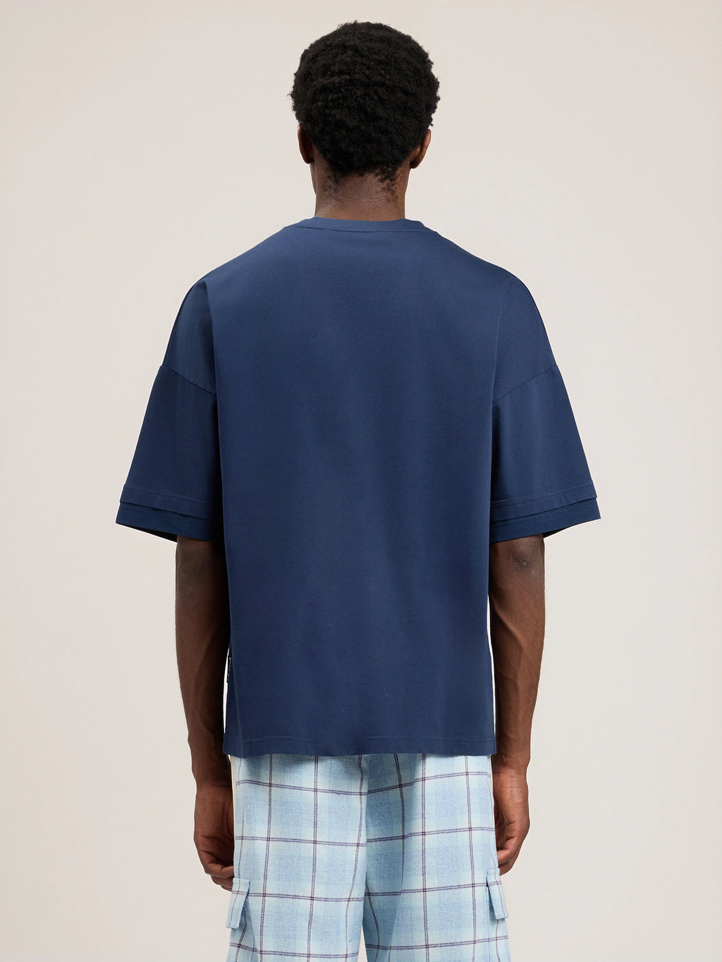 Curved Logo Loose Double T-Shirt