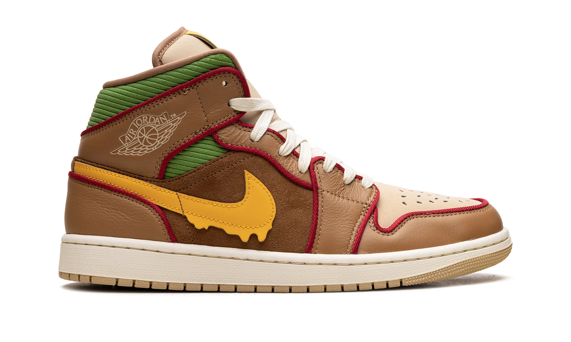 Jordan 1 Mid SE "Cheeseburger" IB7403 224