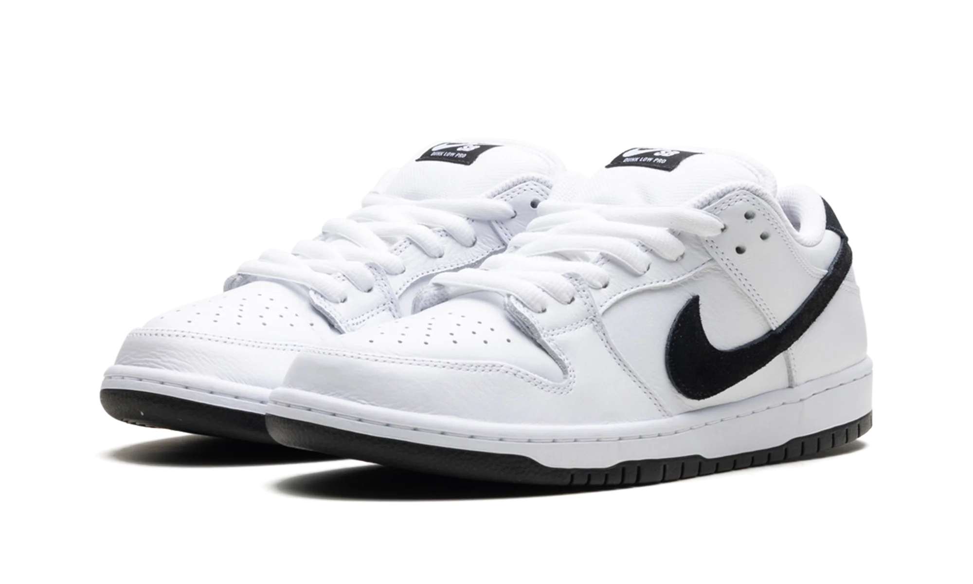 SB Dunk Low "White Black" HF3704 100