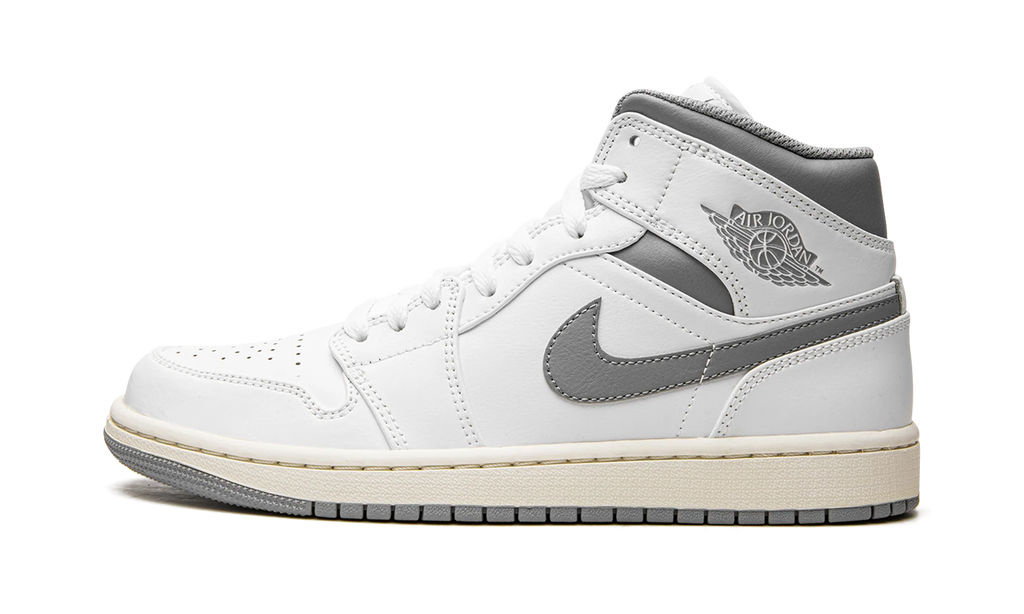 Air Jordan 1 Mid "White / Stealth Grey" 554724 135