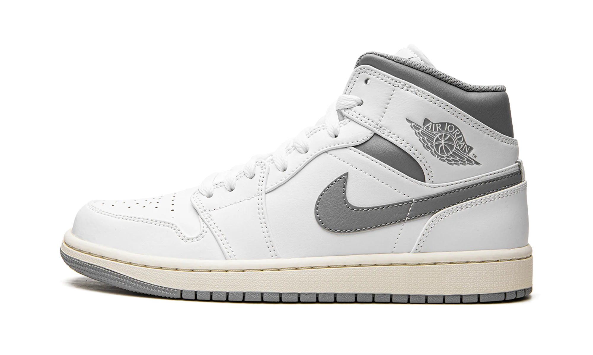 Air Jordan 1 Mid "White / Stealth Grey" 554724 135