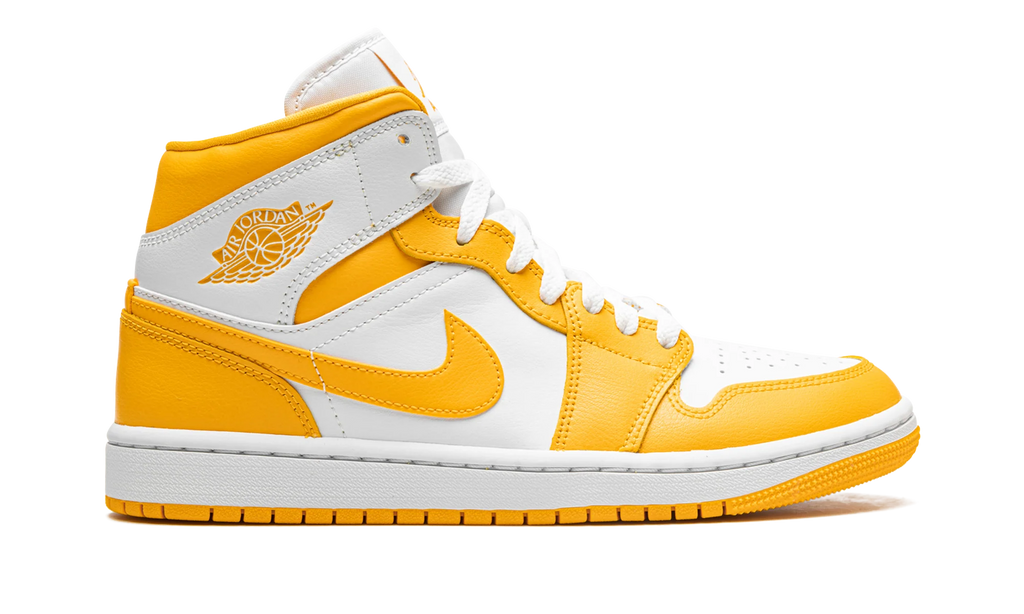 JORDAN 1 MID WMNS "White / University Gold" BQ6472 117