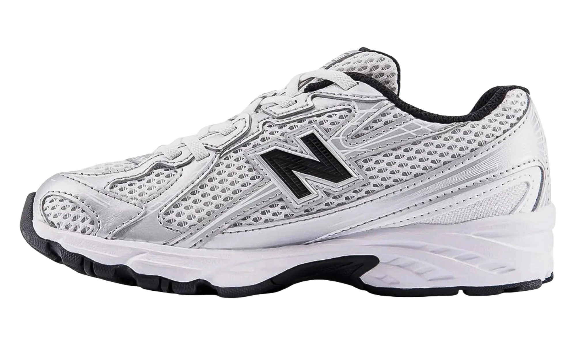740 Bungee Lace PS "Silver Metallic Black" PZ740NW