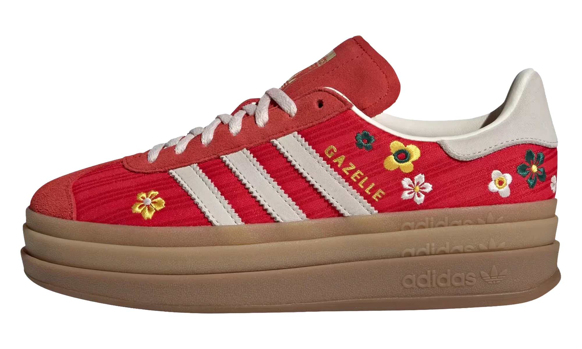 Gazelle Bold WMNS "Liberty London - Better Scarlet / Off White / Eqt Yellow" IH1921
