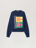 Palm Leaf Reglan Loose Sweatshirt