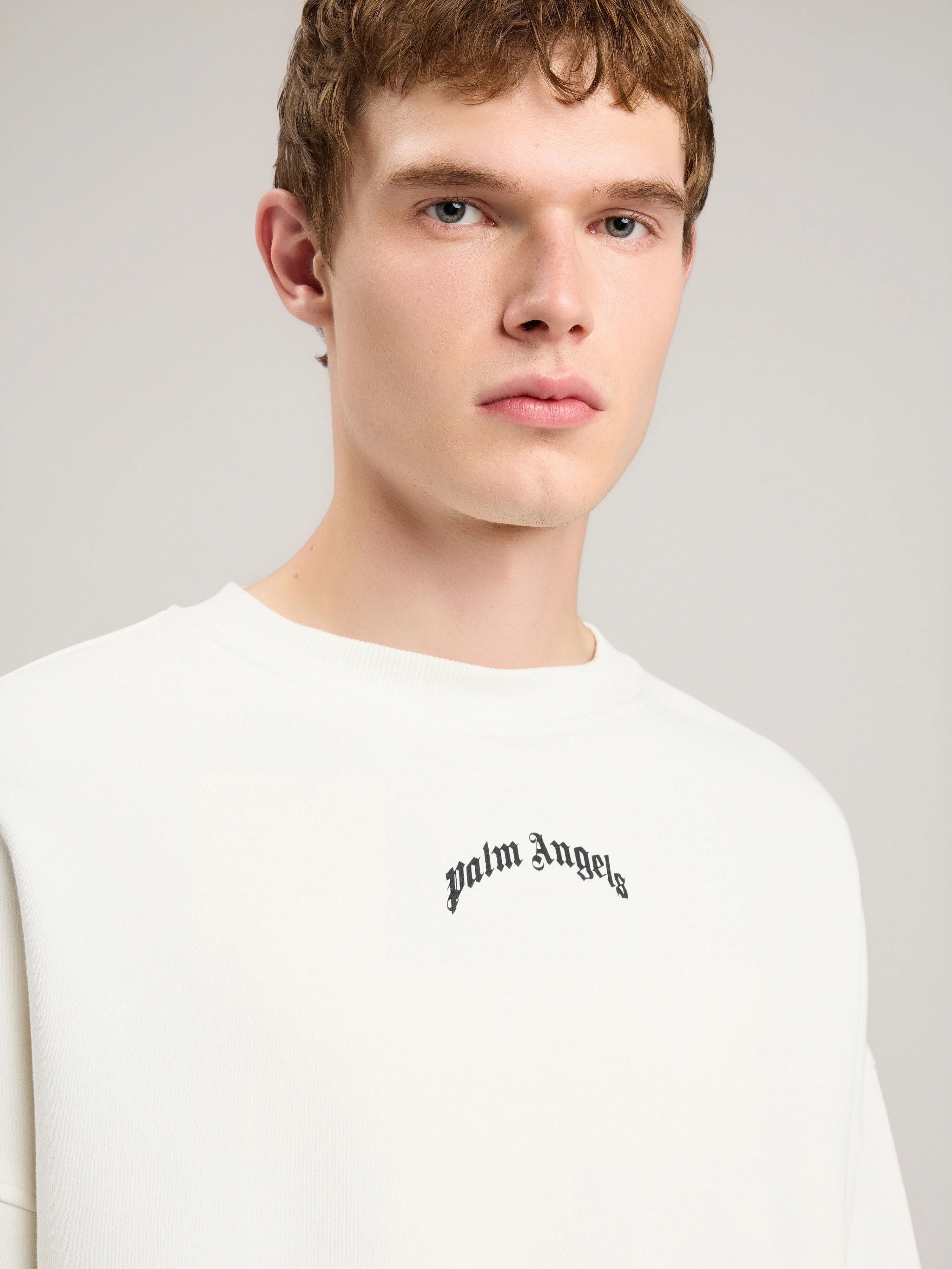 Back Curved Logo Loose Sweatshirt