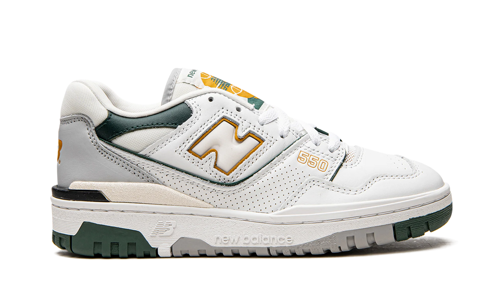 550 "White / Nightwatch Green" BB550PWC