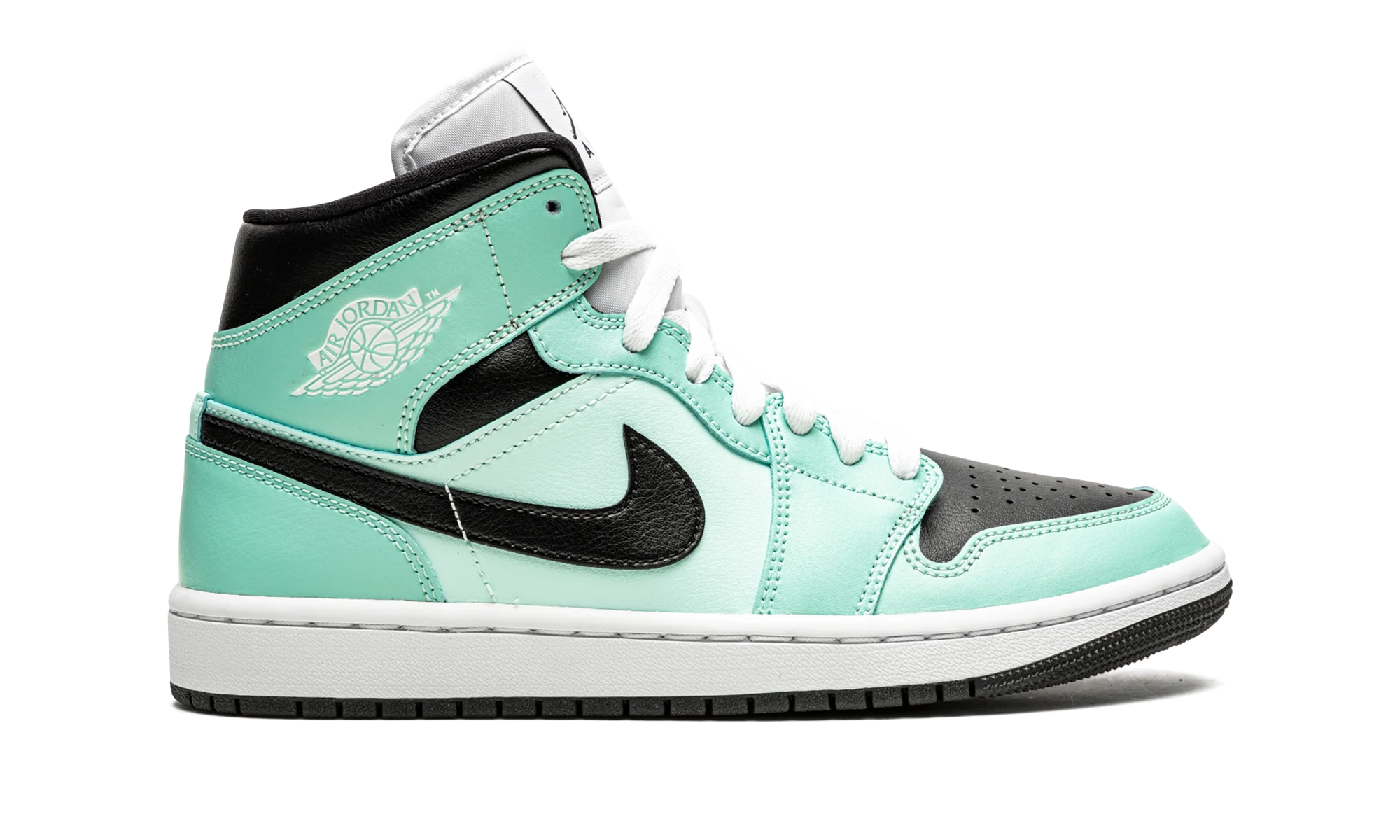 AIR JORDAN 1 MID WMNS "Aqua Black" BQ6472 300