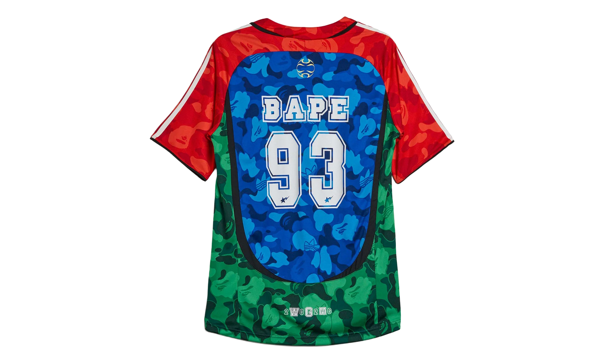 Bape Teamgeist Tee "Blue/Red/Green" KW5253