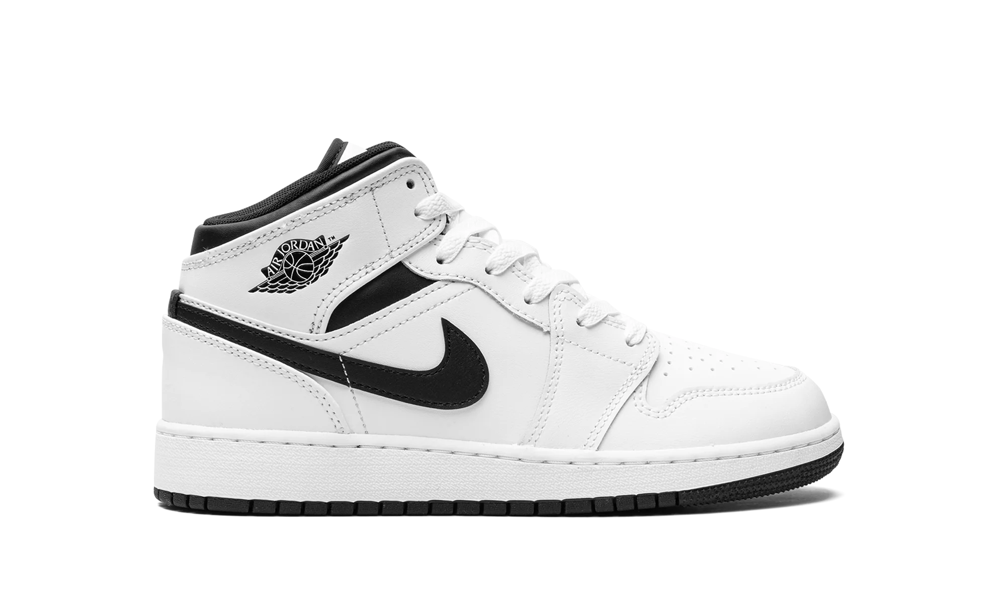 Air Jordan 1 Mid GS "White/Black" DQ8423 132