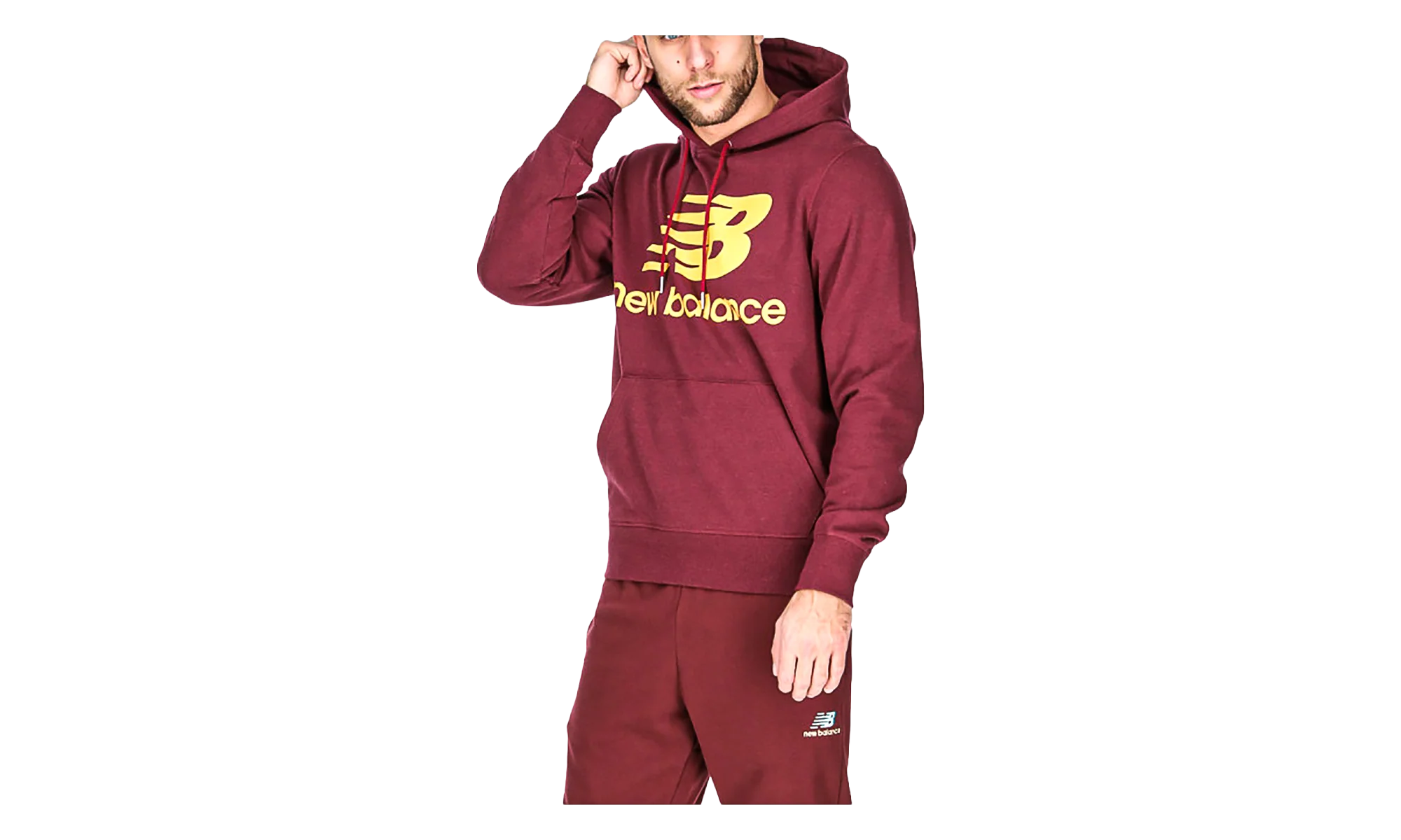 NB Essentials Stacked Logo Pullover Hoodie "Golden Hour" MT03558 GTH