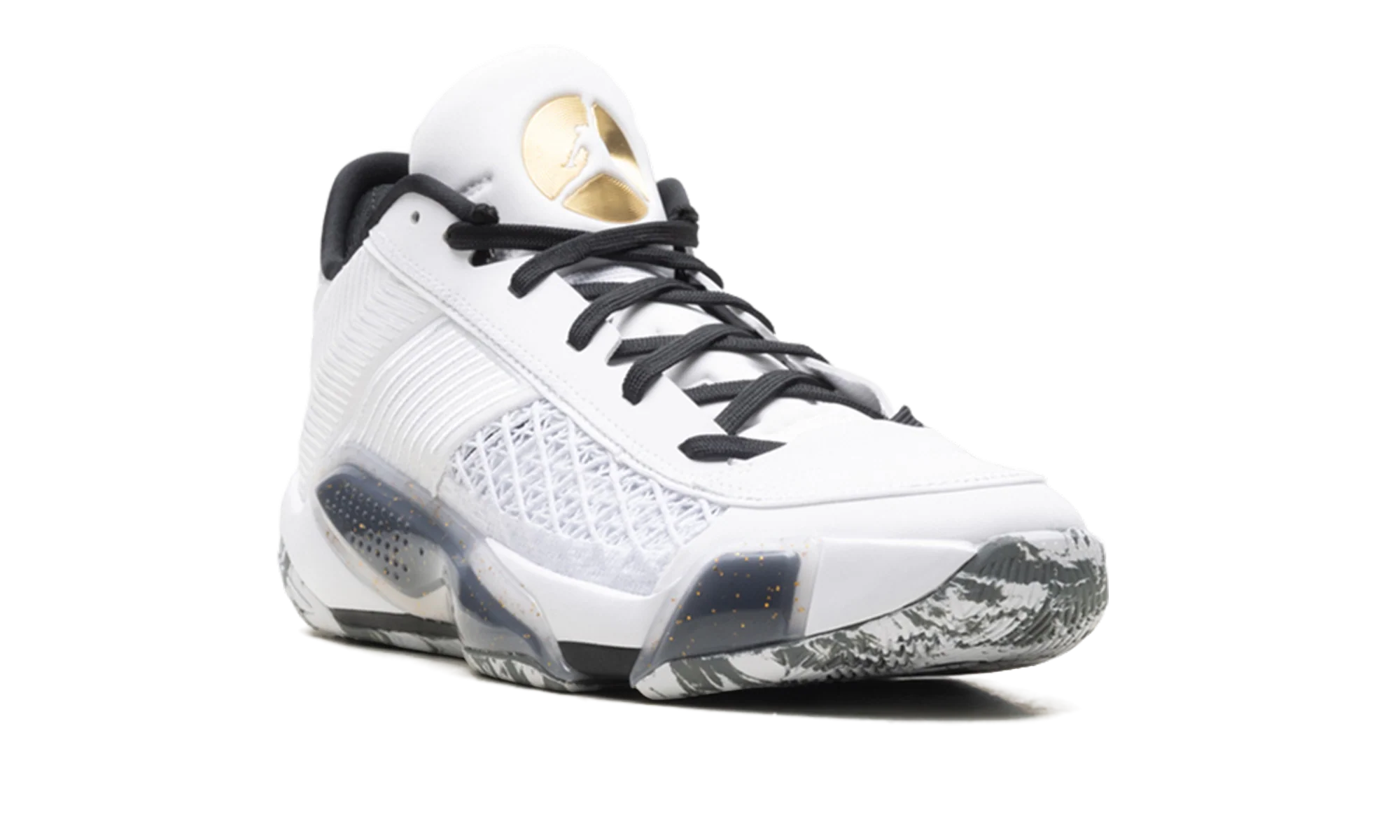 Jordan 38 Low "White Metallic Gold Black" FD2326 107