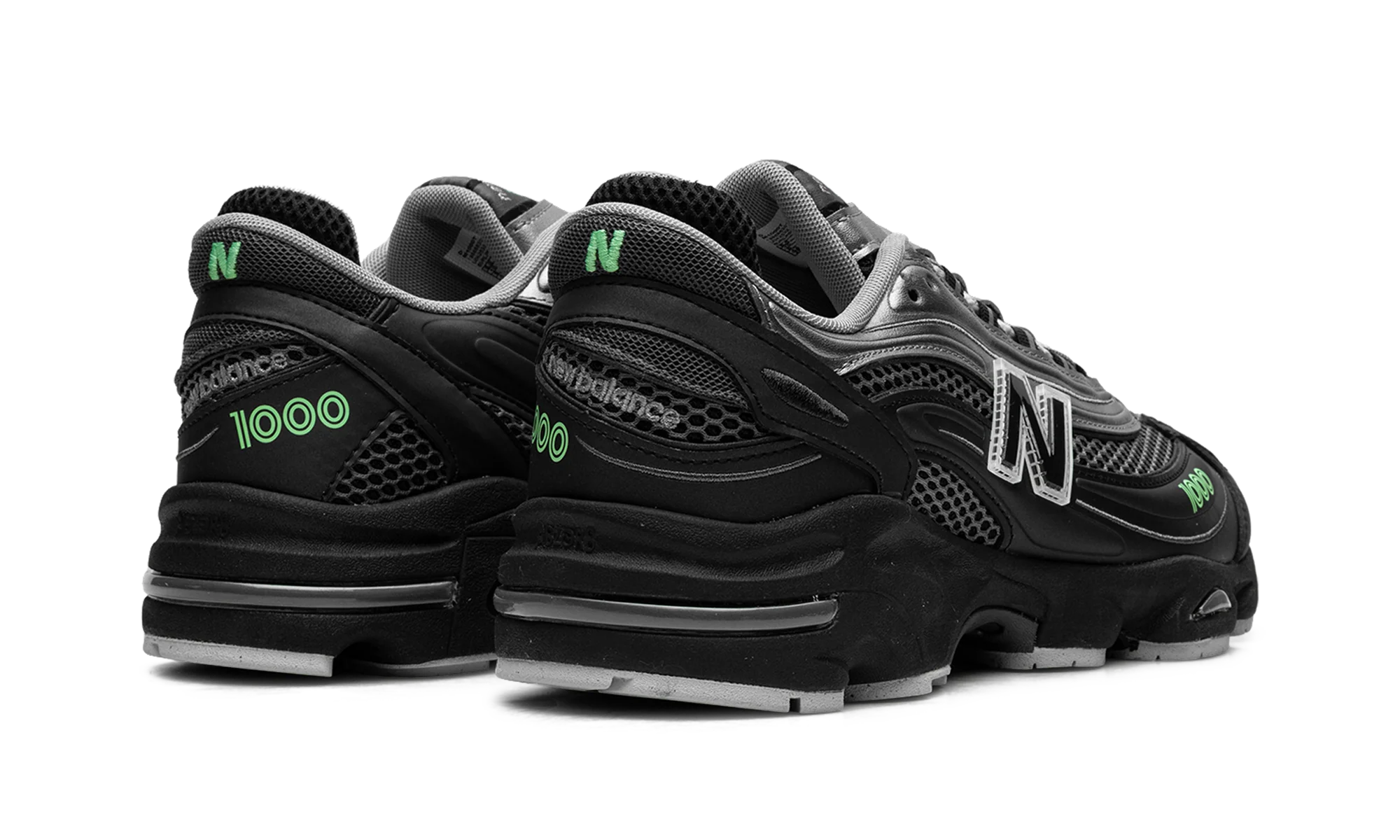 1000 "Dark Silver Metallic/Lime Leaf" M1000T