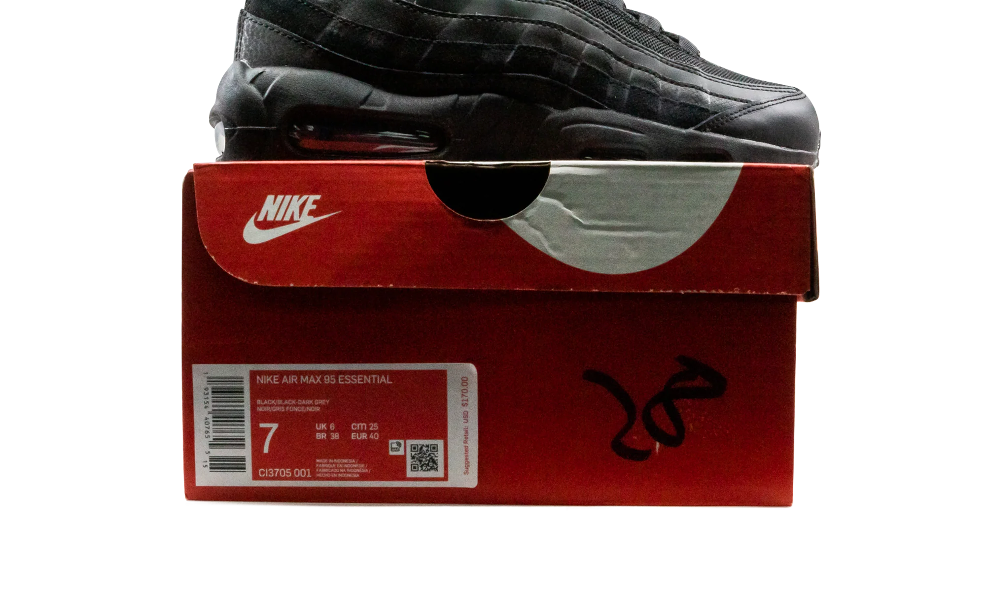 Air Max 95 Essential "Triple Black" CI3705 001