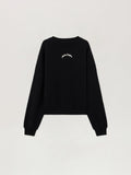 Back Curved Logo Loose Sweatshirt