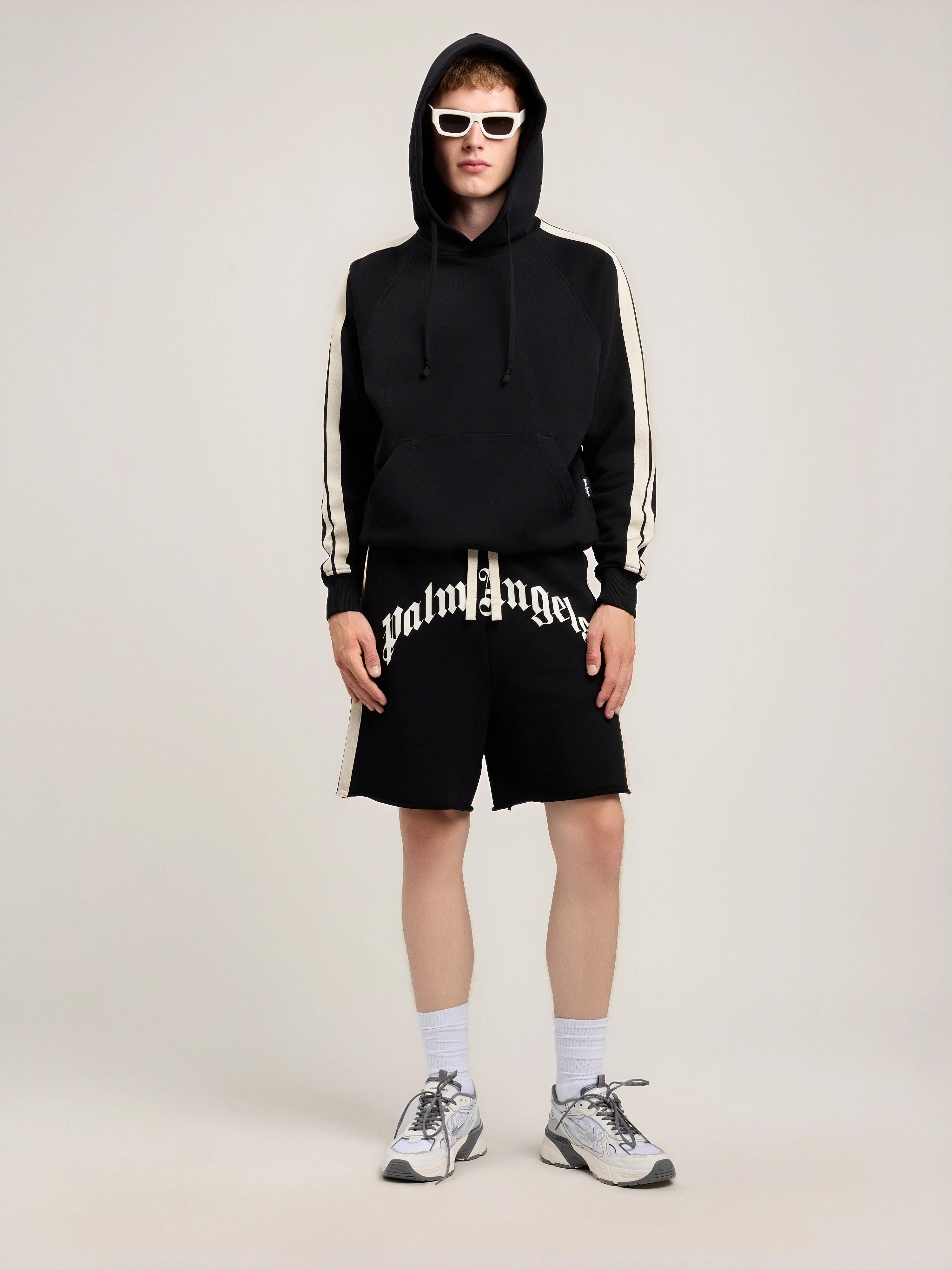 Curved Logo Track Sweatshorts