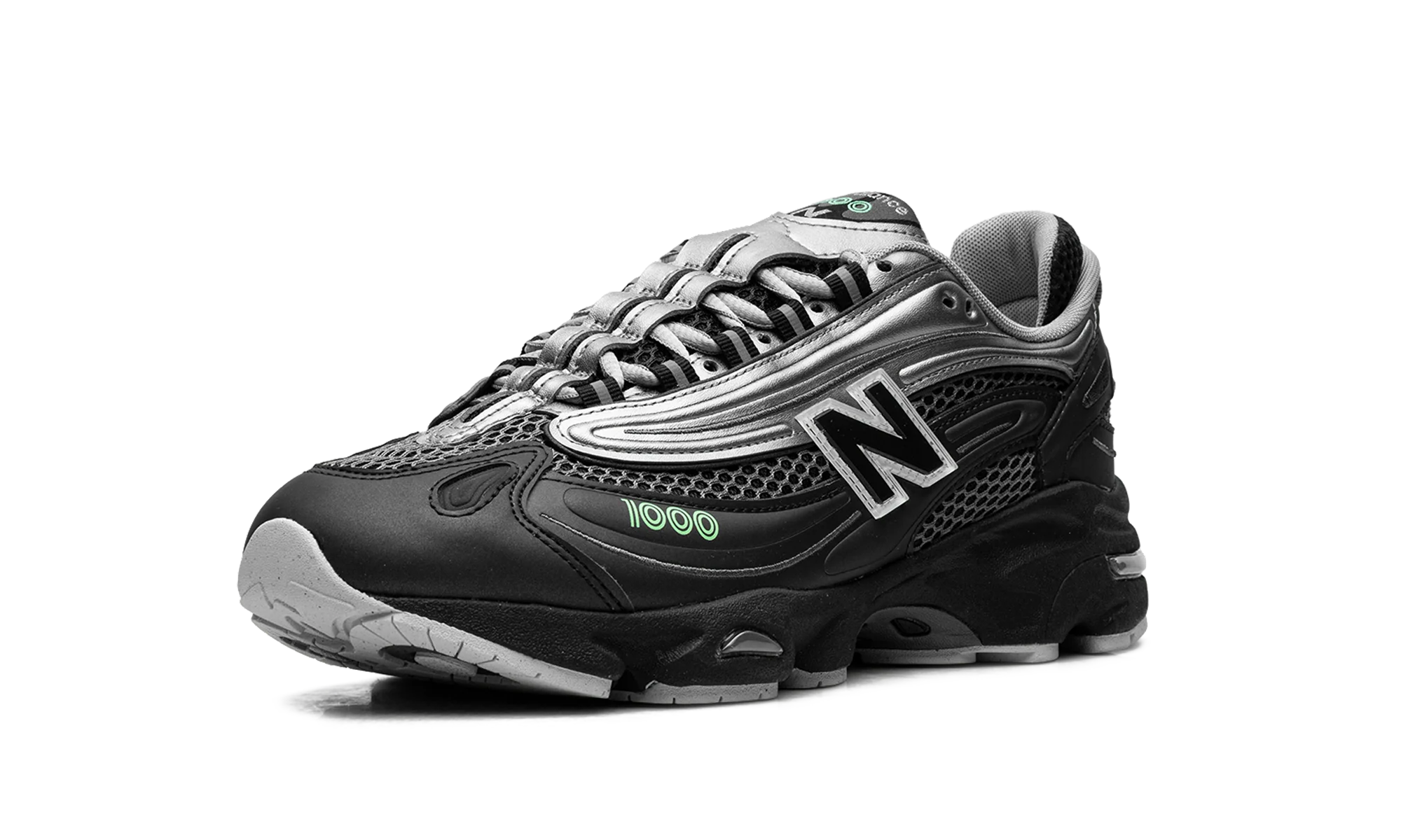 1000 "Dark Silver Metallic/Lime Leaf" M1000T
