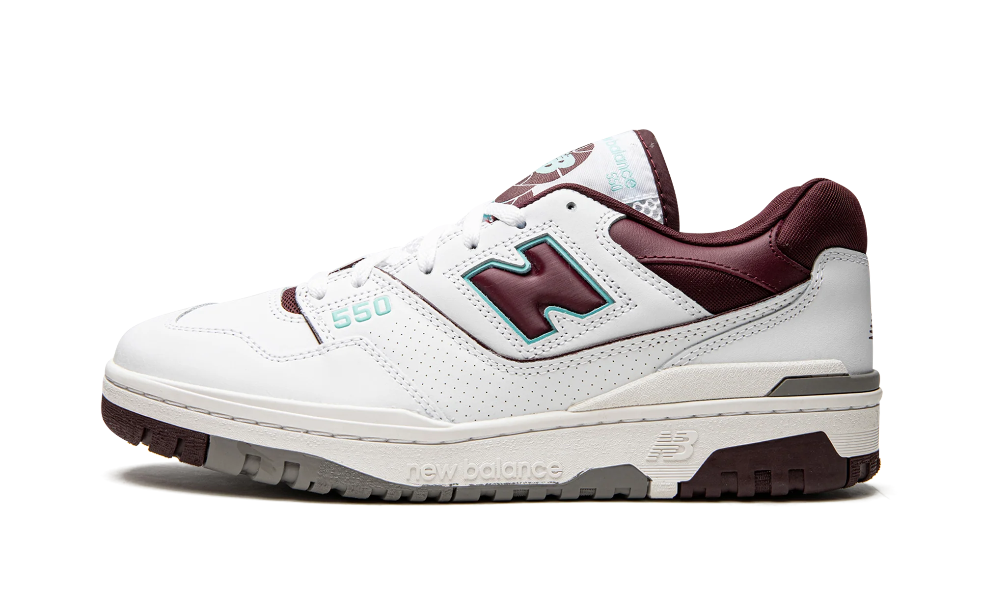 550 "Burgundy / Cyan" BB550WBG