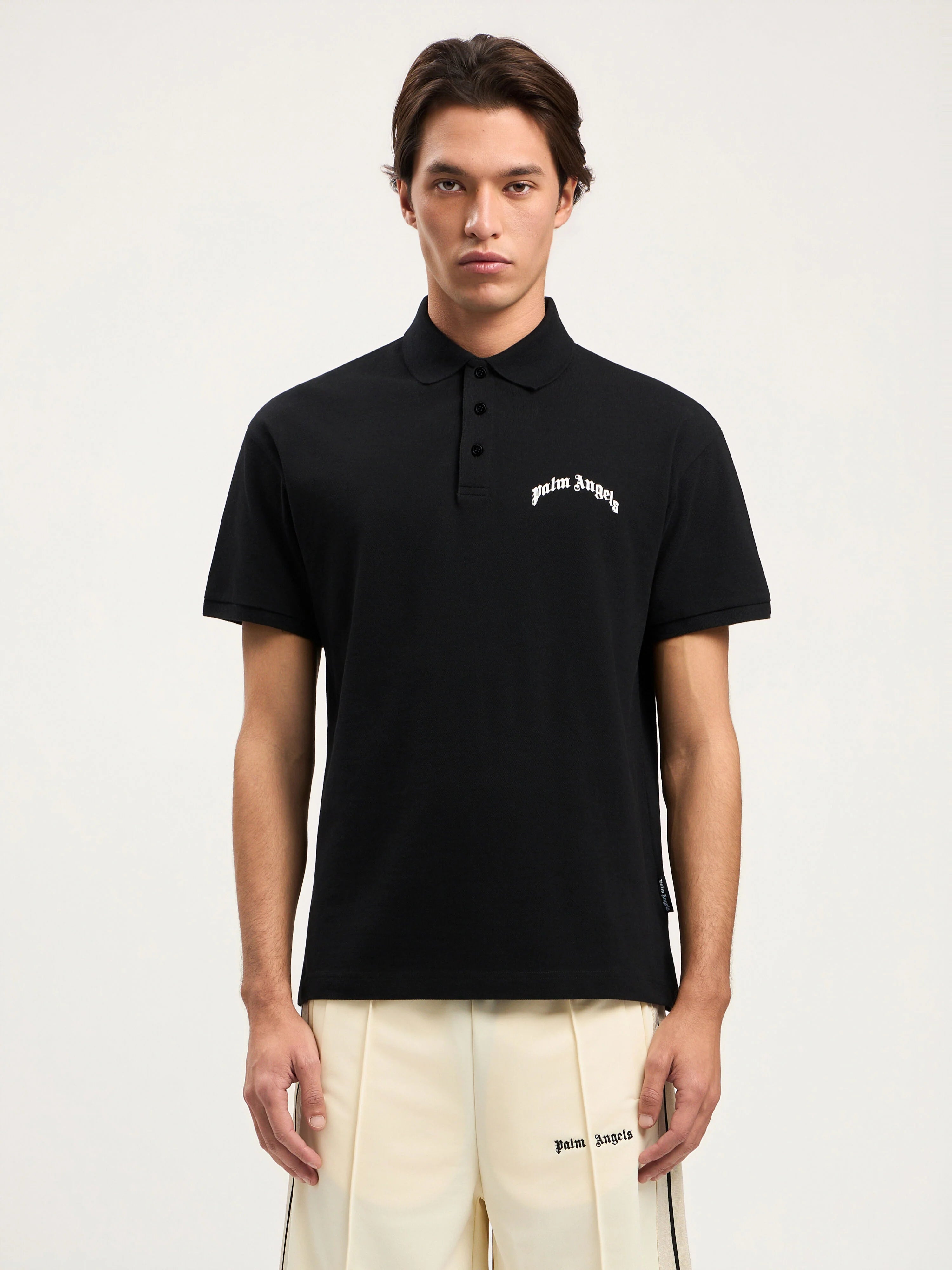 Curved Logo Polo Shirt