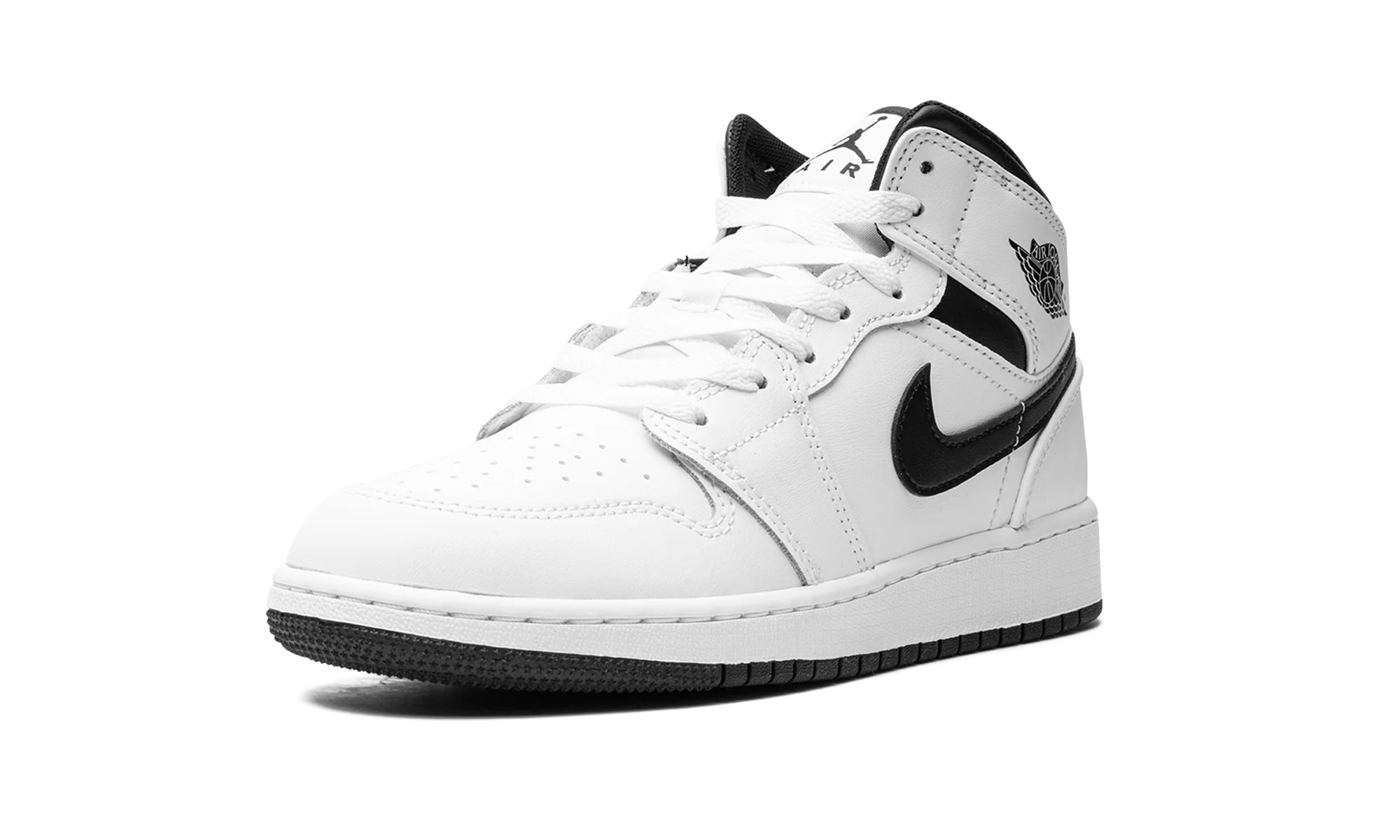 Air Jordan 1 Mid GS "White/Black" DQ8423 132