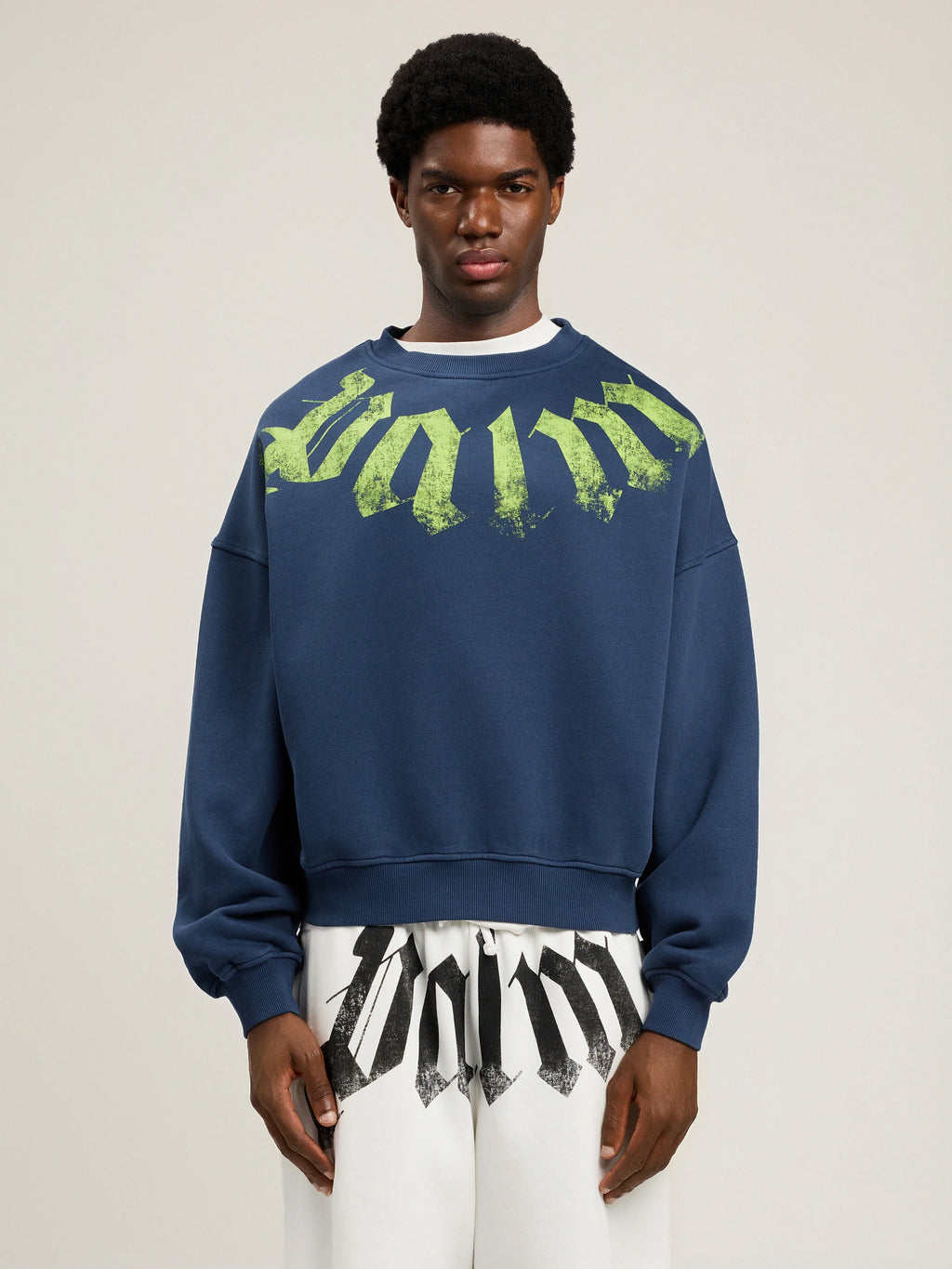 Big Neck Logo Loose Sweatshirt