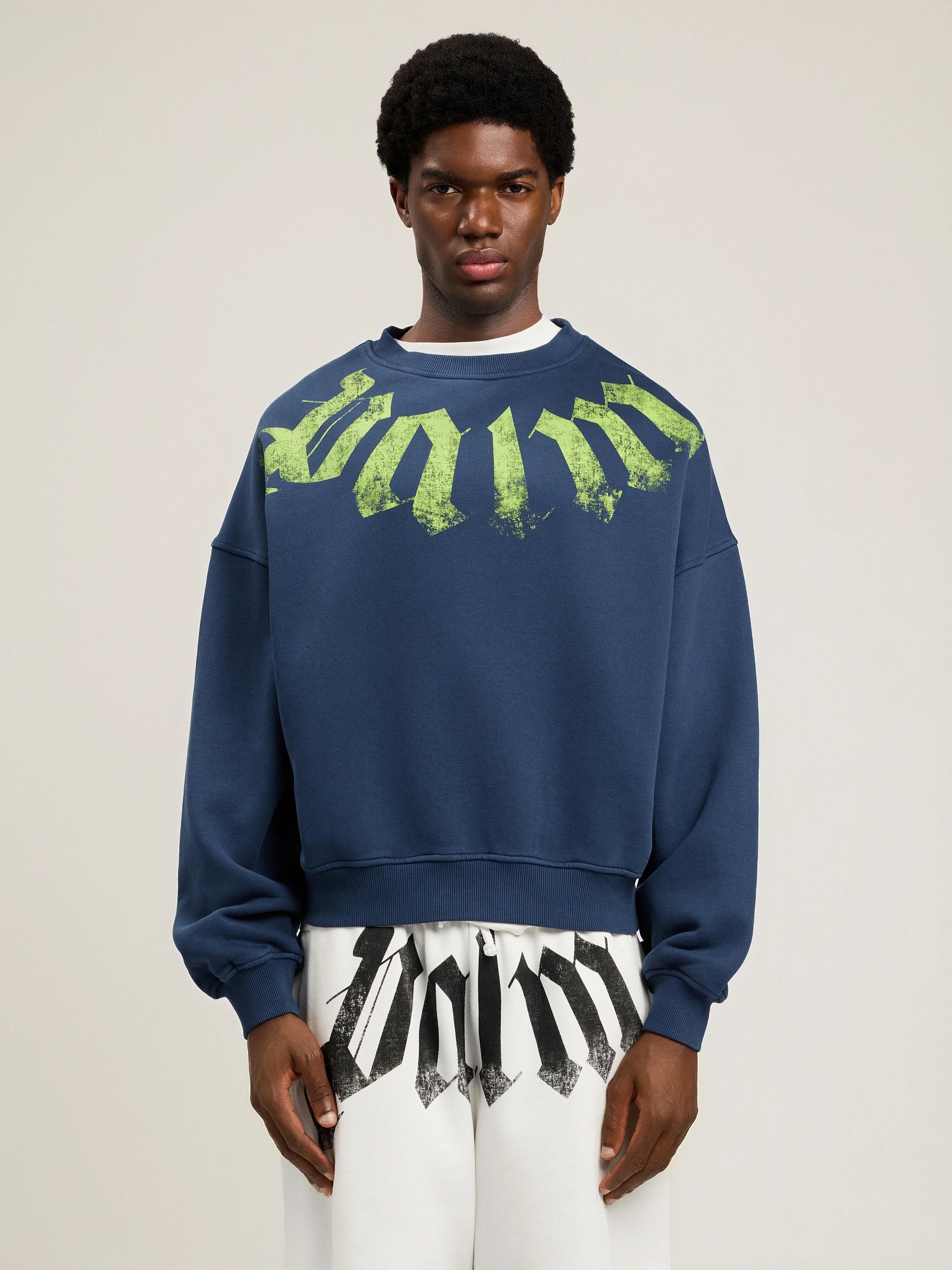 Big Neck Logo Loose Sweatshirt