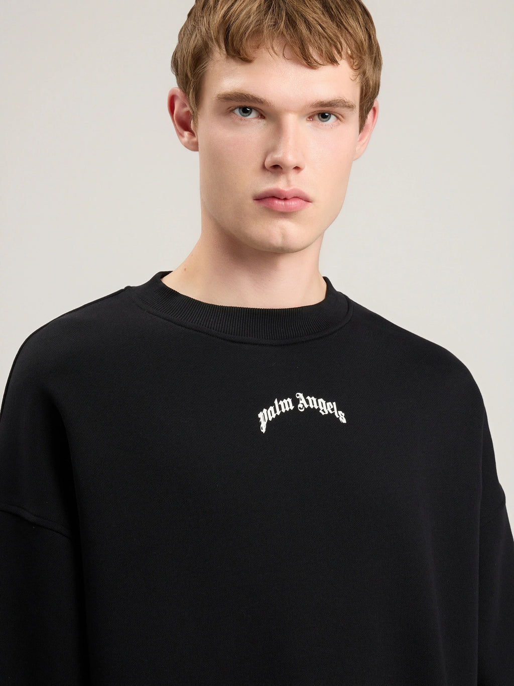Back Curved Logo Loose Sweatshirt