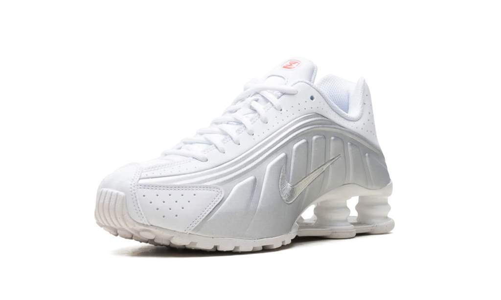 Shox R4 GS "White Bright Crimson Metallic Silver" CW2626 101