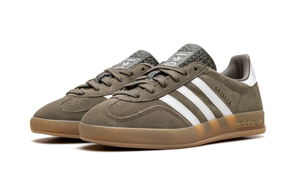 Gazelle Indoor "Olive Strata Cloud White Gum" JQ0174