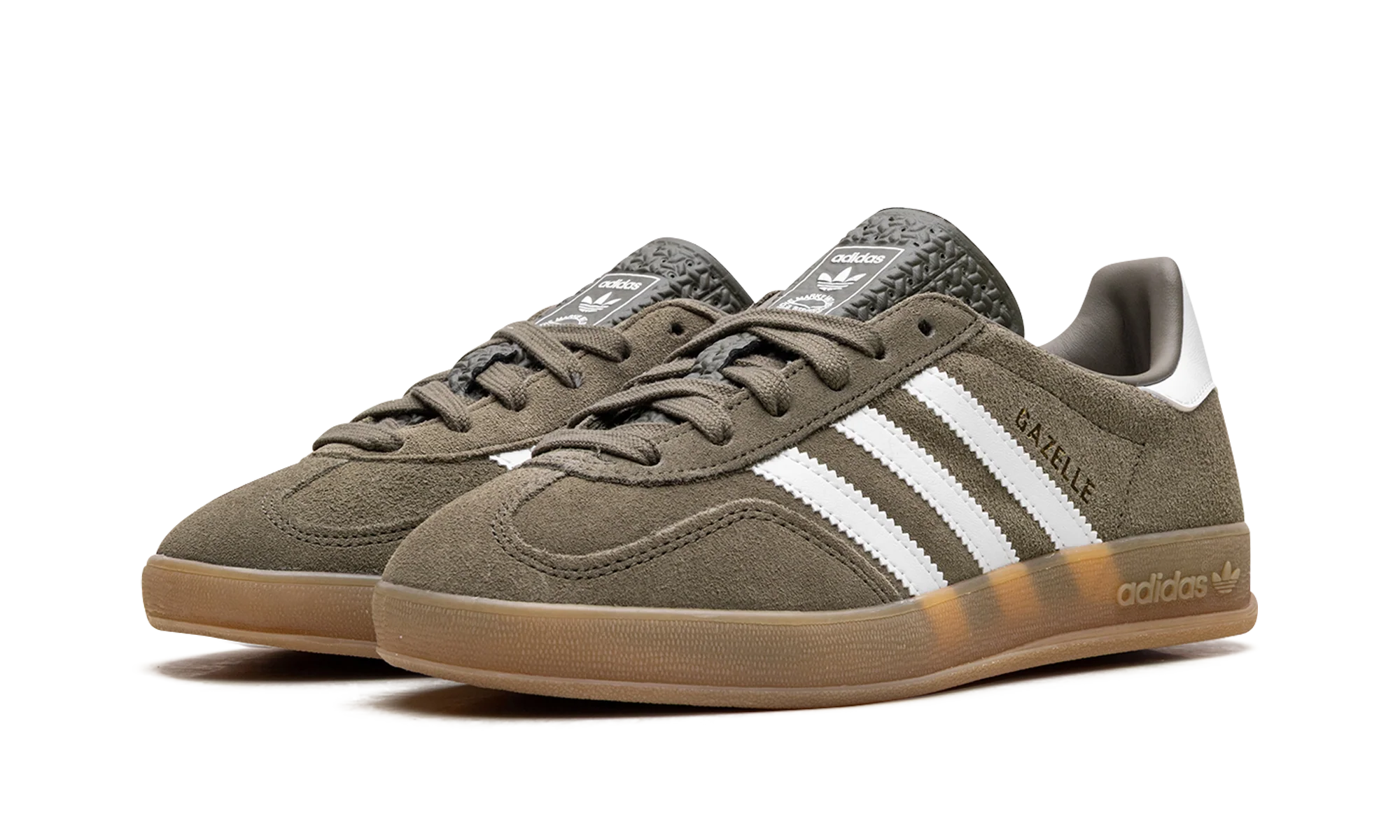 Gazelle Indoor "Olive Strata Cloud White Gum" JQ0174