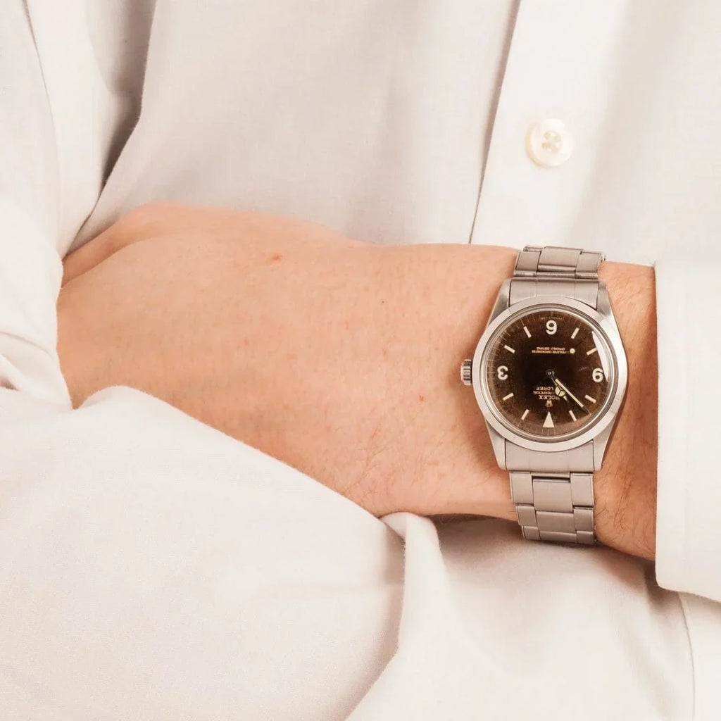Vintage Rolex Explorer 1016 Gilt Tropical Dial