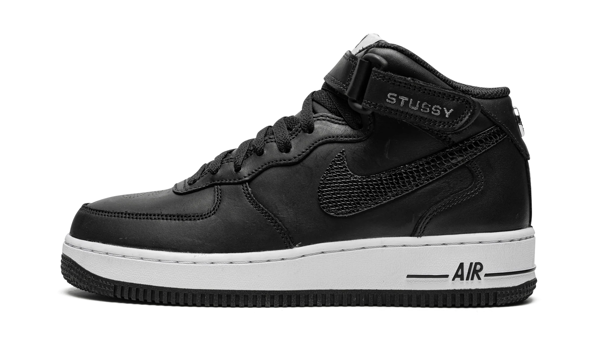 Air Force 1 Mid "Stussy - Black" DJ7840 001