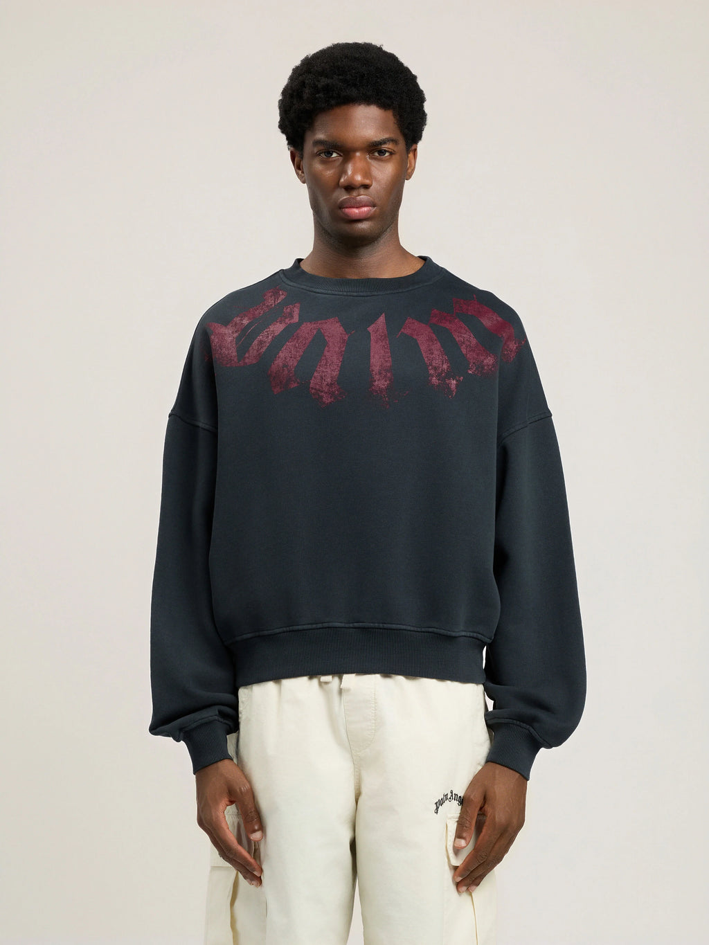 Big Neck Logo Loose Sweatshirt