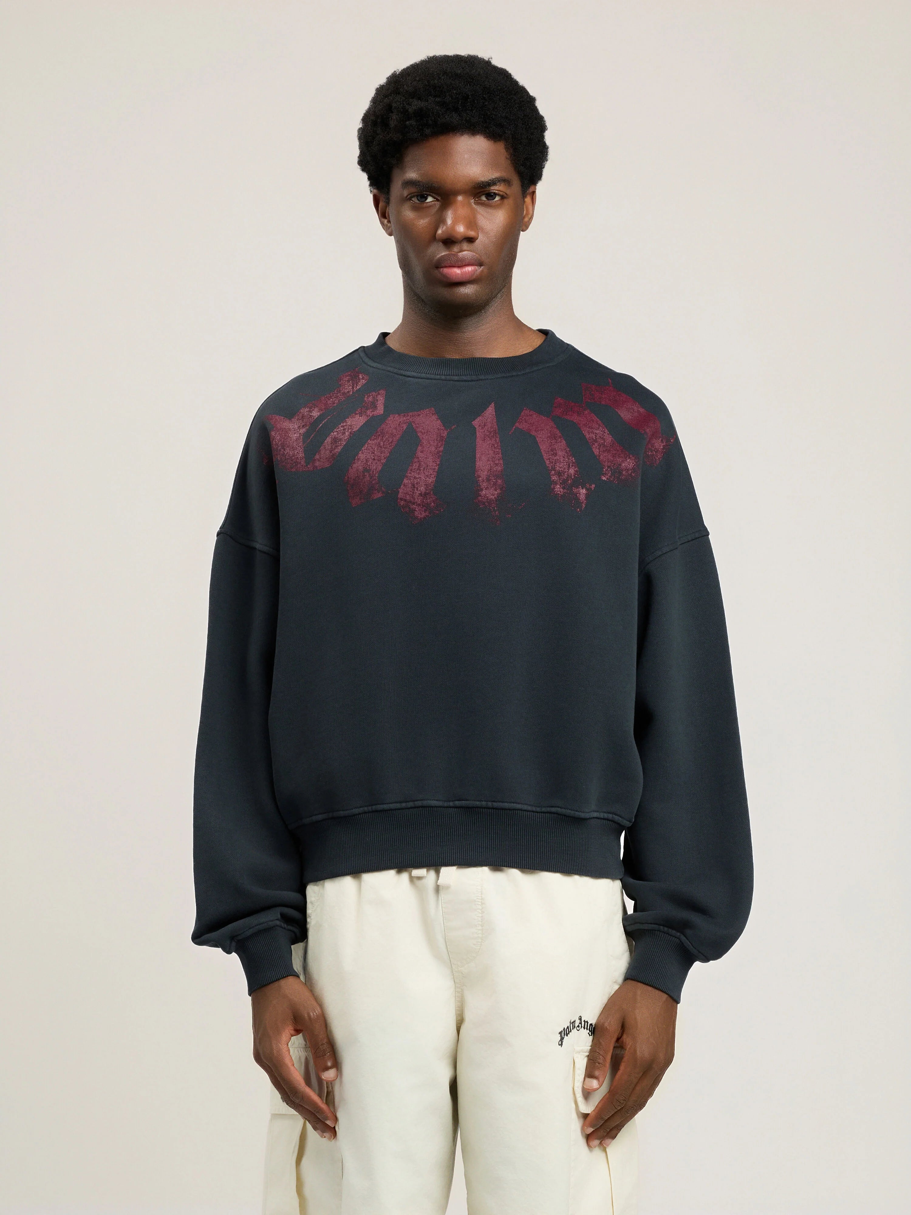 Big Neck Logo Loose Sweatshirt