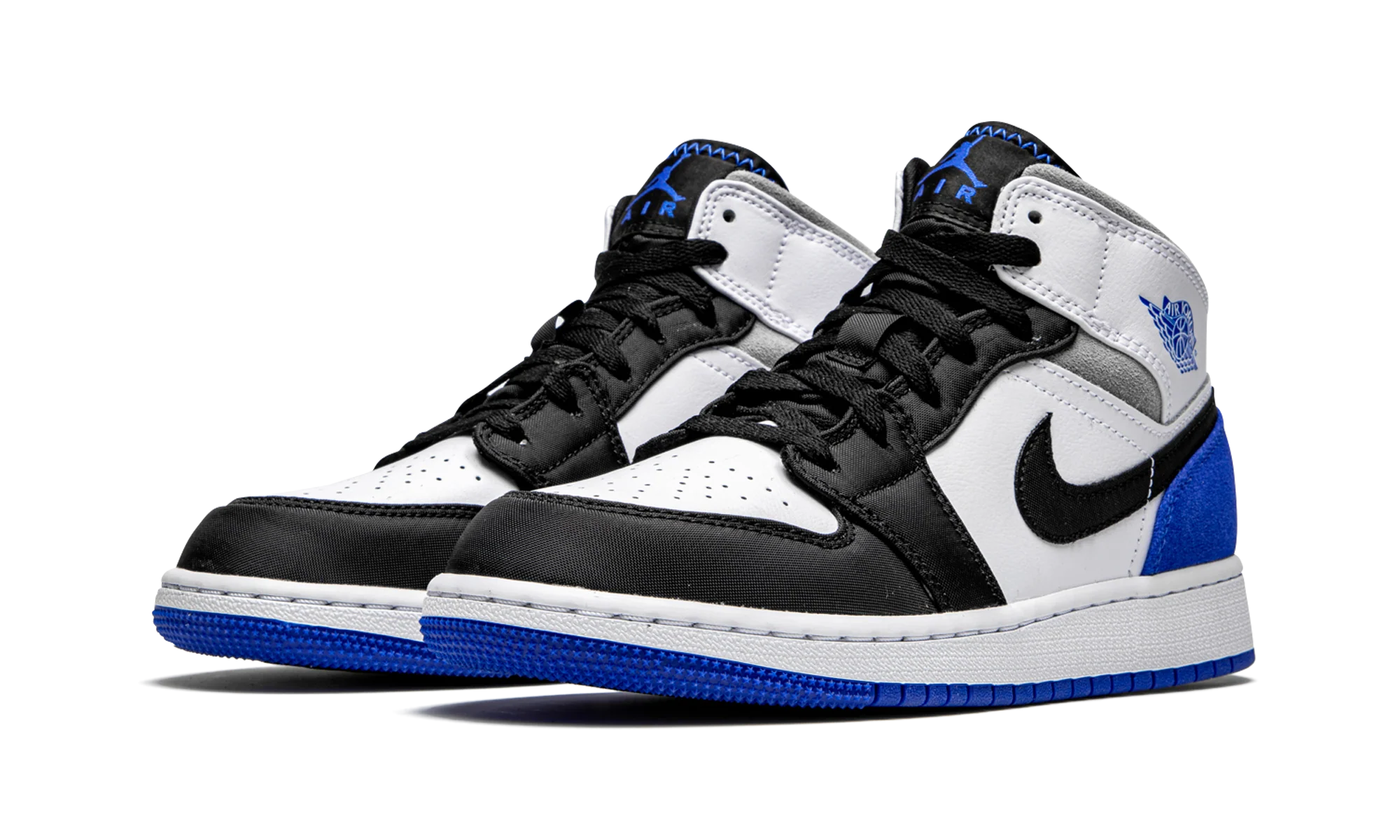 Air Jordan 1 Mid GS "Royal White" BQ6931 102