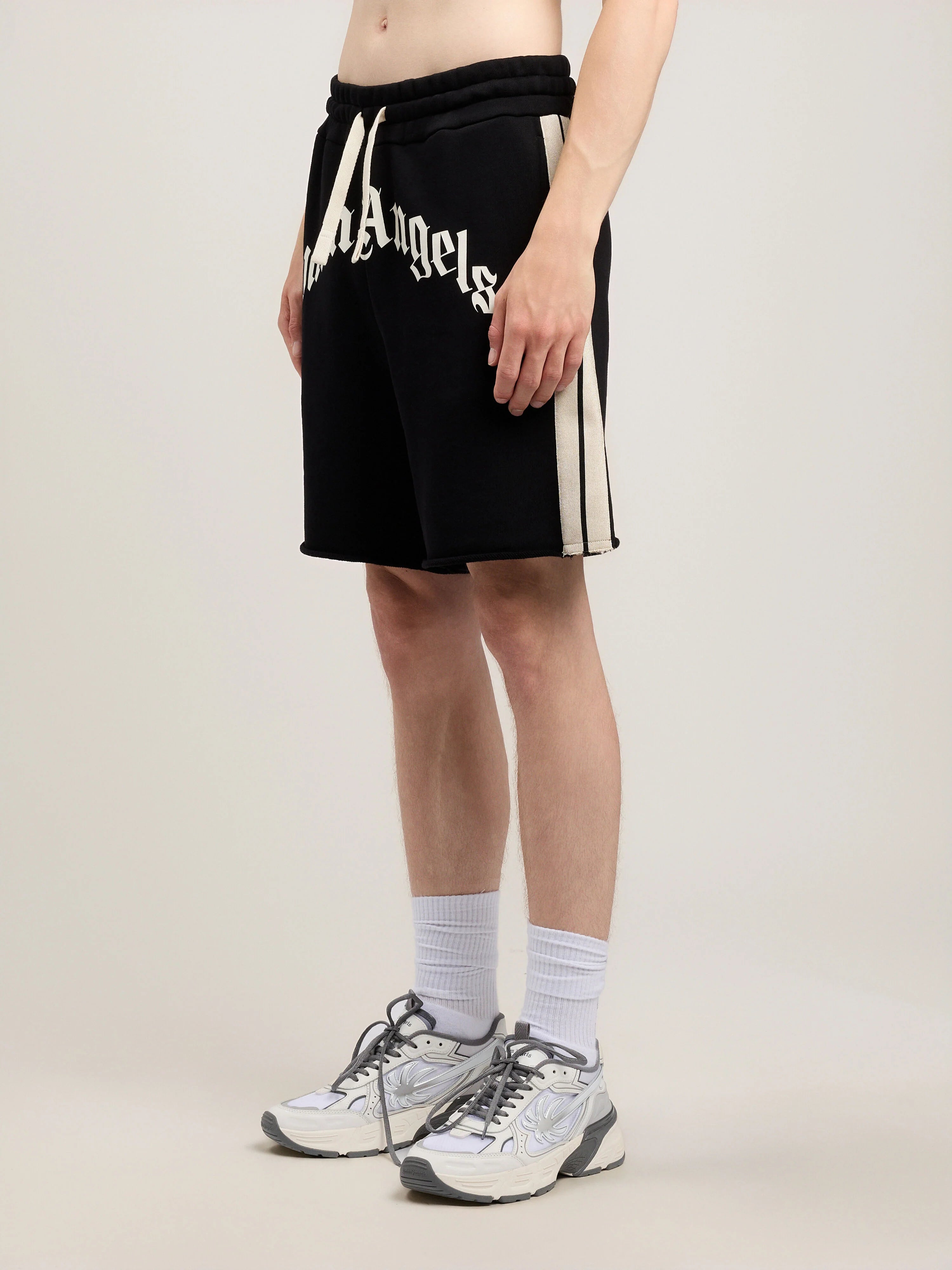 Curved Logo Track Sweatshorts