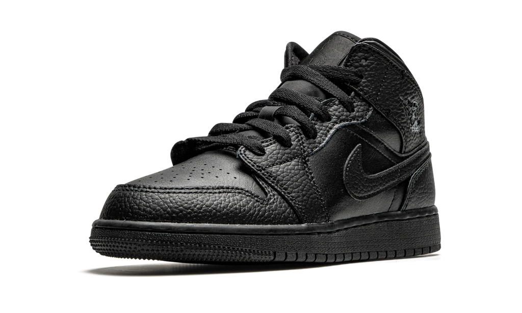 Air Jordan 1 Mid GS "Triple Black" 554725 091