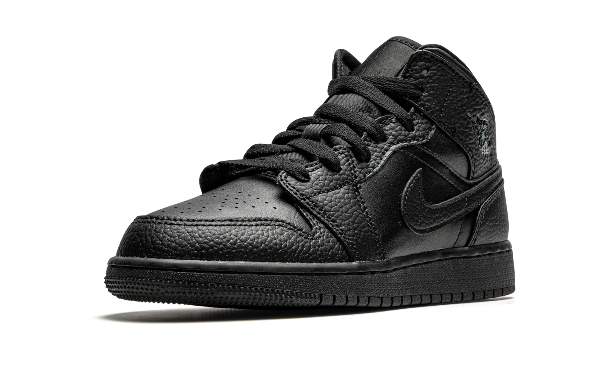Air Jordan 1 Mid GS "Triple Black" 554725 091