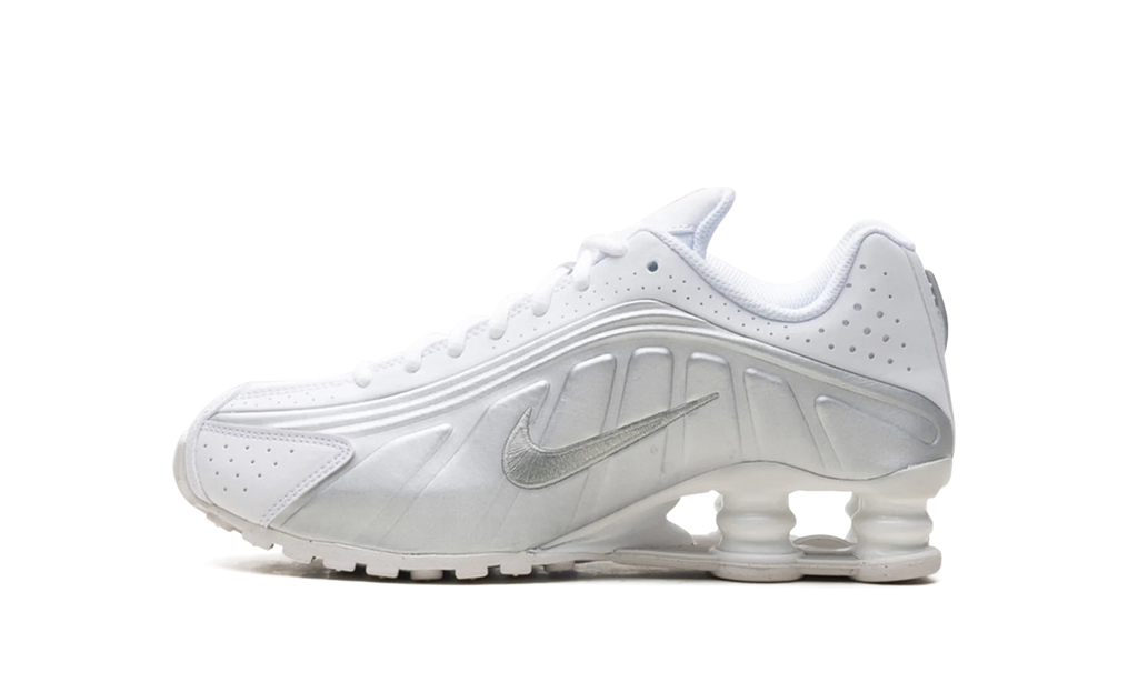 Shox R4 GS "White Bright Crimson Metallic Silver" CW2626 101
