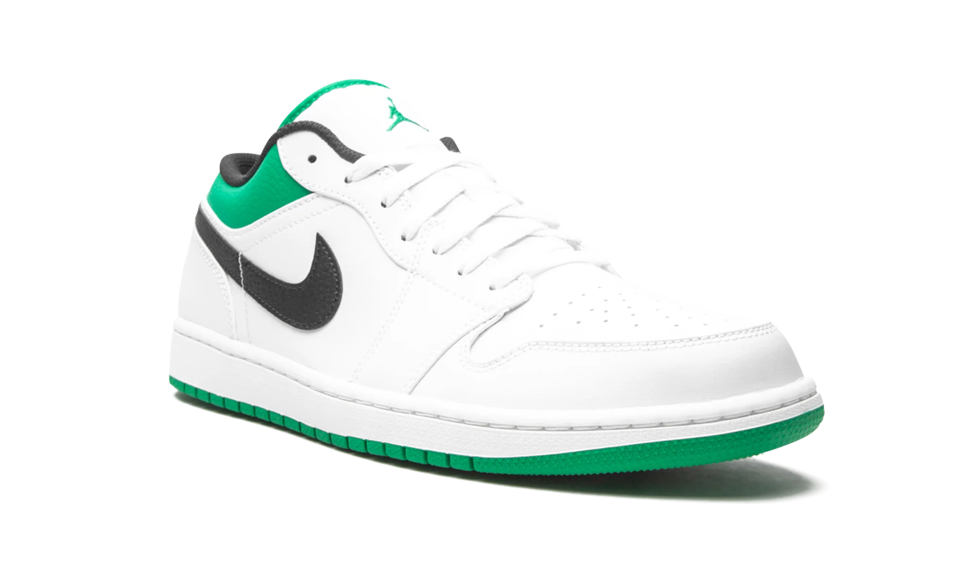 Air Jordan 1 Low "White / Lucky Green" 553558 129